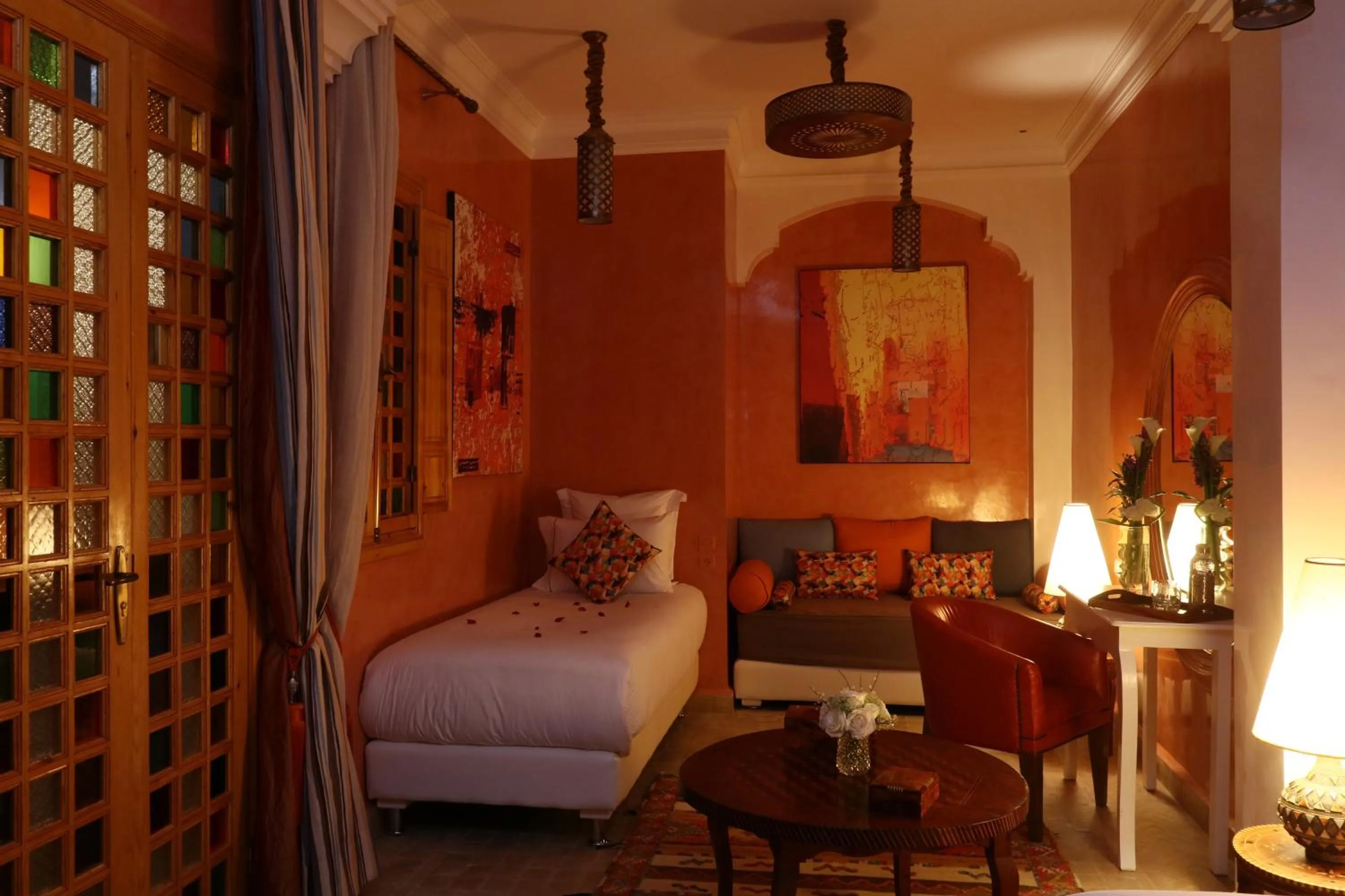 Photo of the whole room, Bed in Riad Andallaspa
