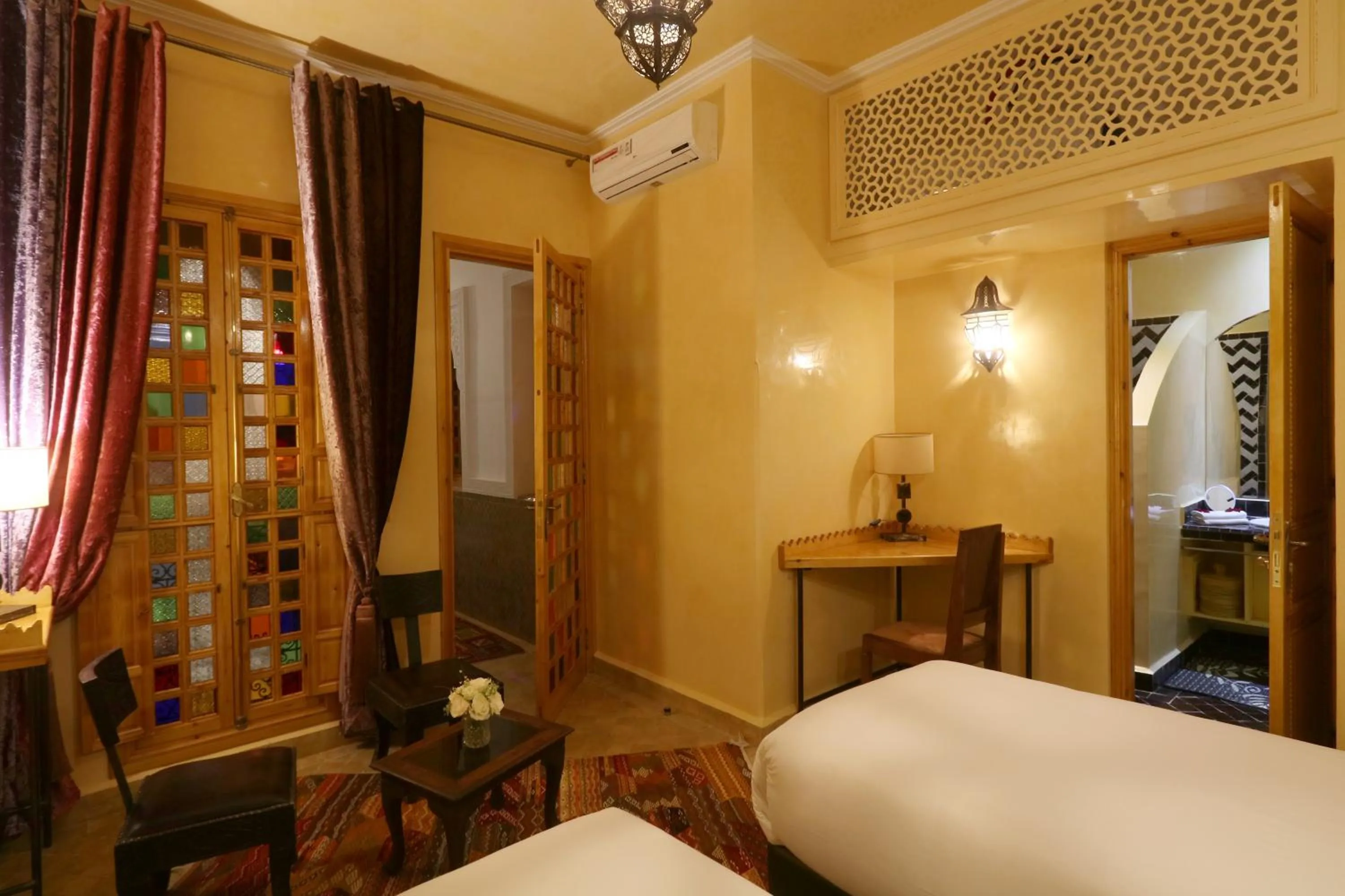 Bathroom, Bed in Riad Andallaspa