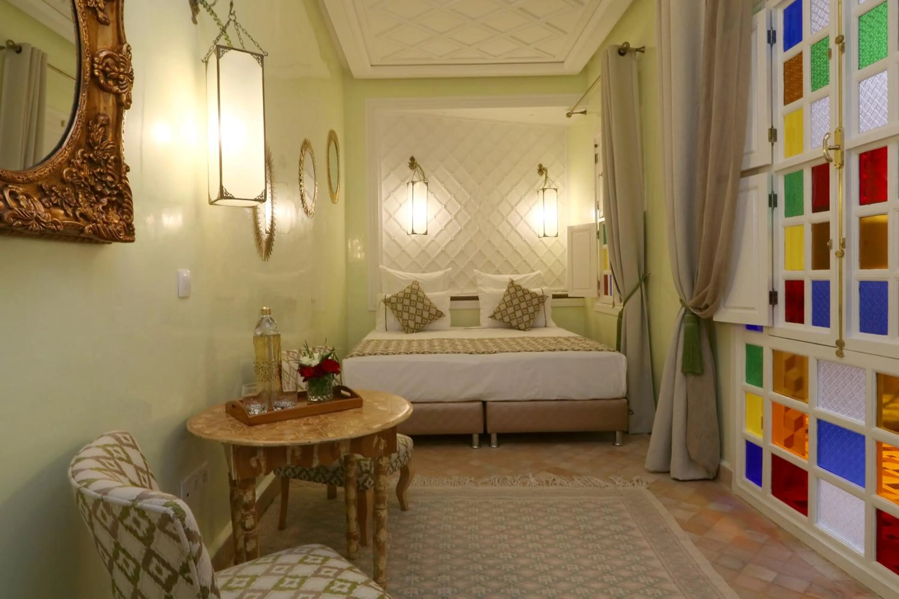 Bed in Riad Andallaspa