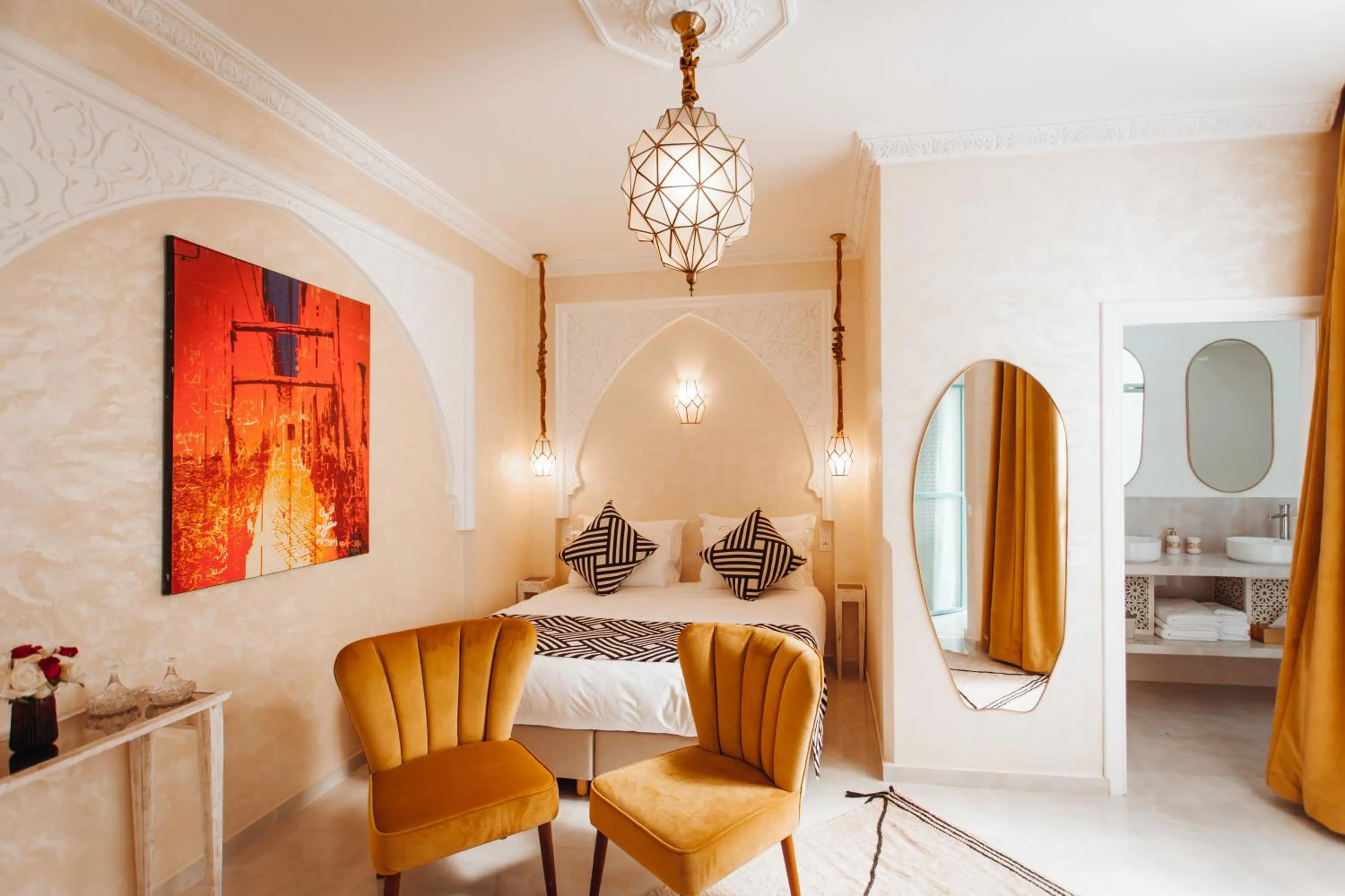 Photo of the whole room, Bed in Riad Andallaspa