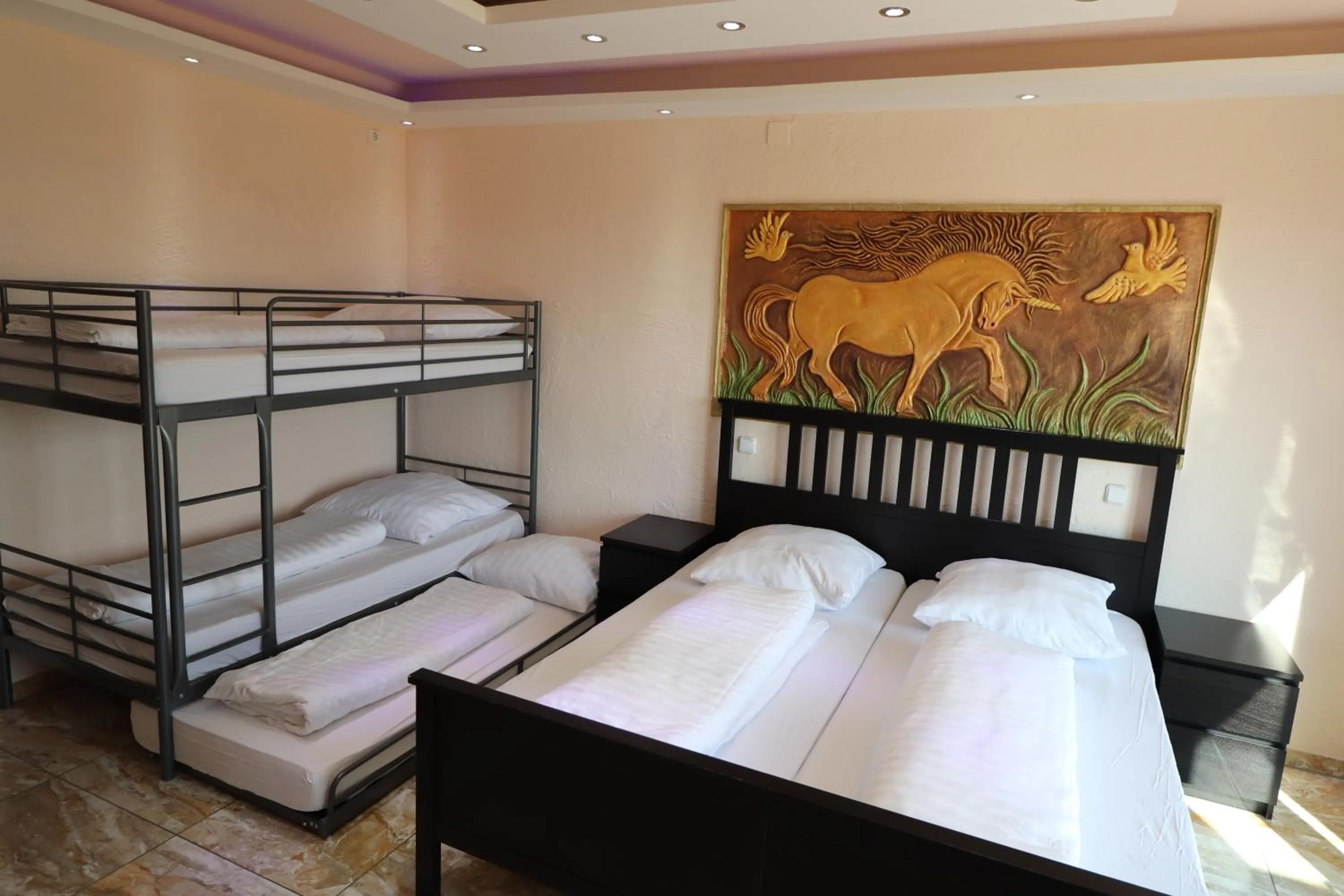 Bed in Hotel Babylon am Europa-Park