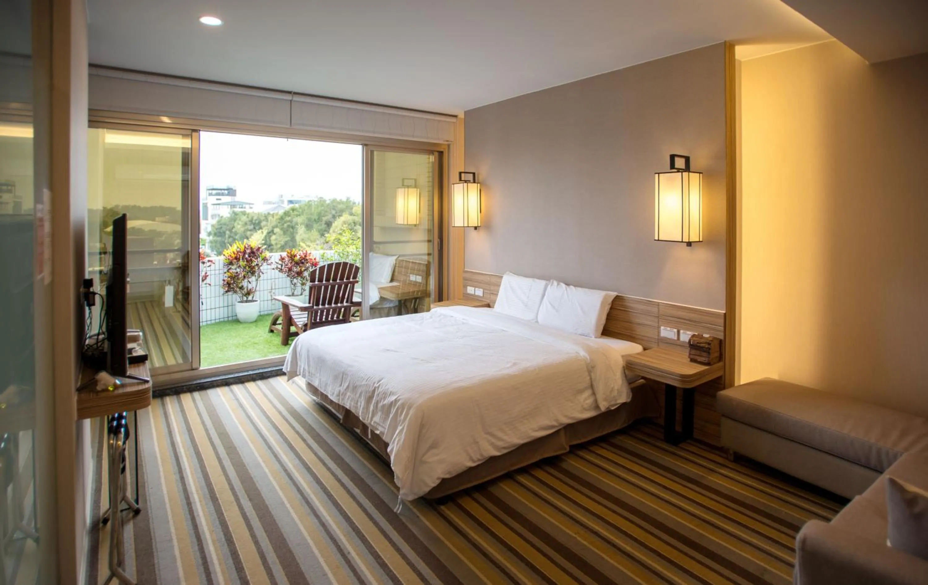 Bed in Tainan Julie's Garden 峰情文旅