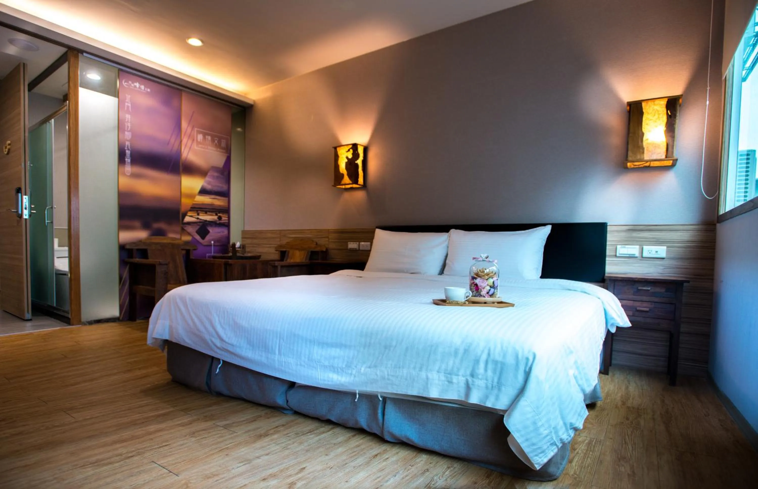 Bed in Tainan Julie's Garden 峰情文旅