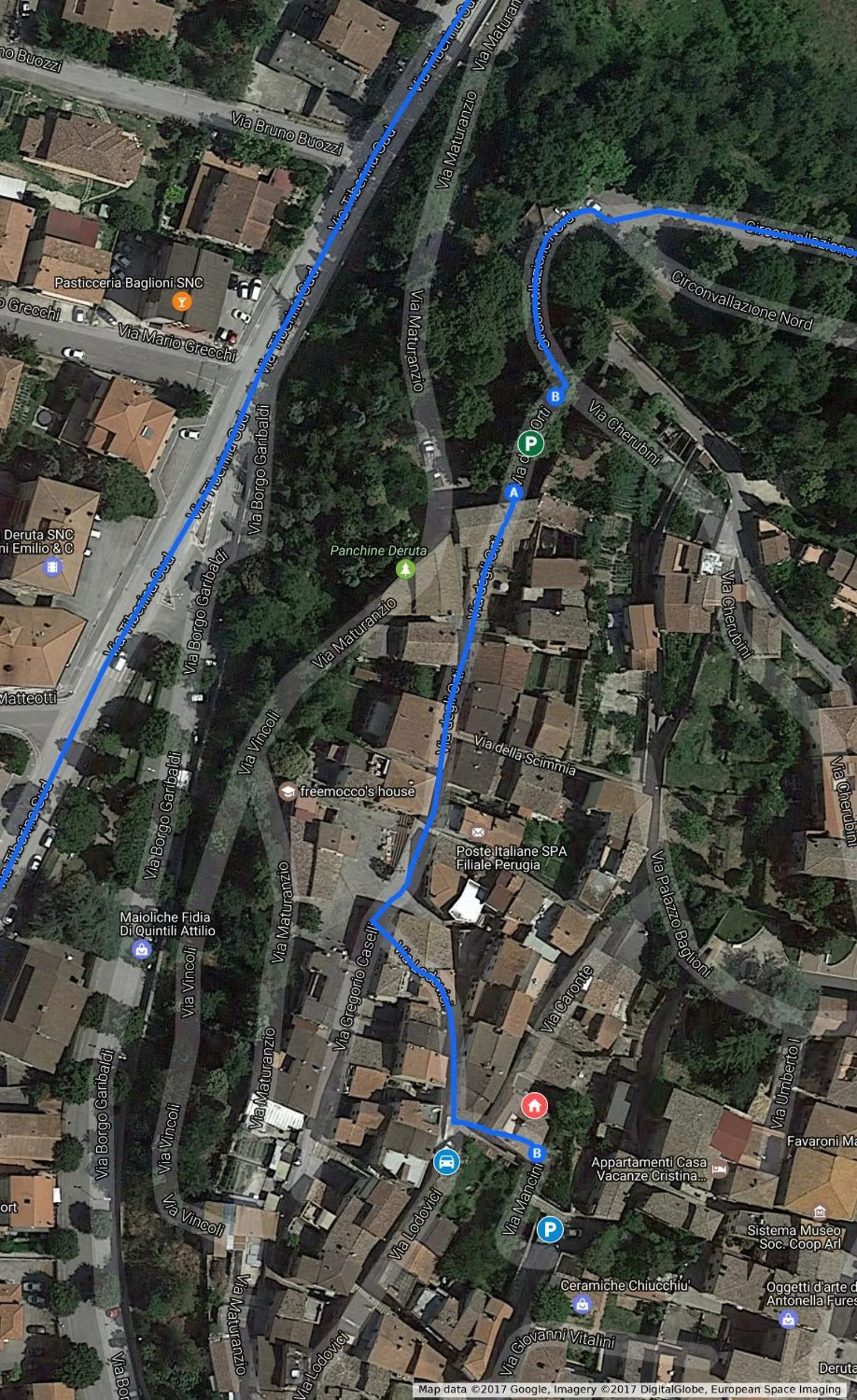 Floor plan in Casa "Le tre Muse"