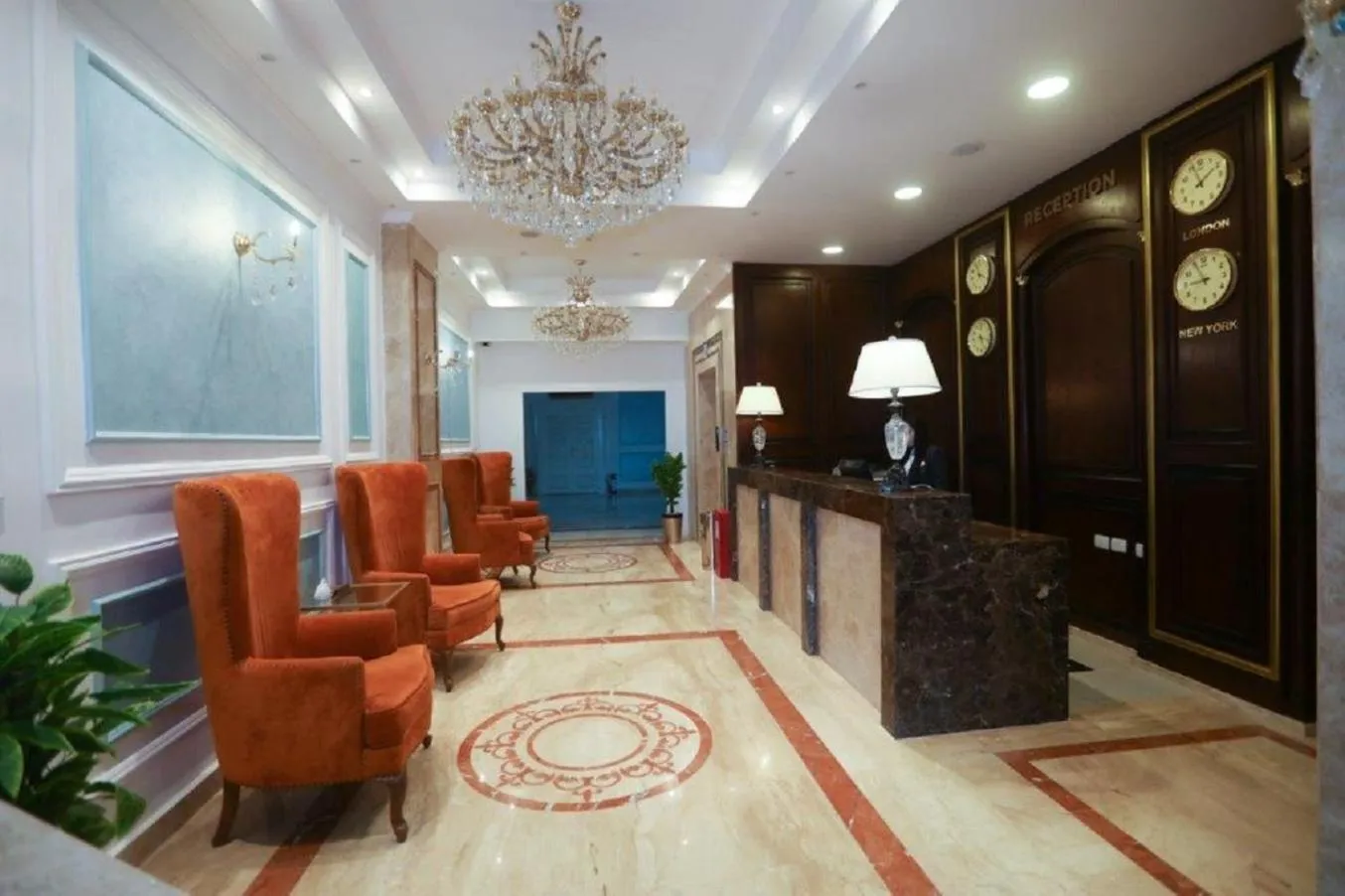 Lobby or reception in The Guard Hotel
