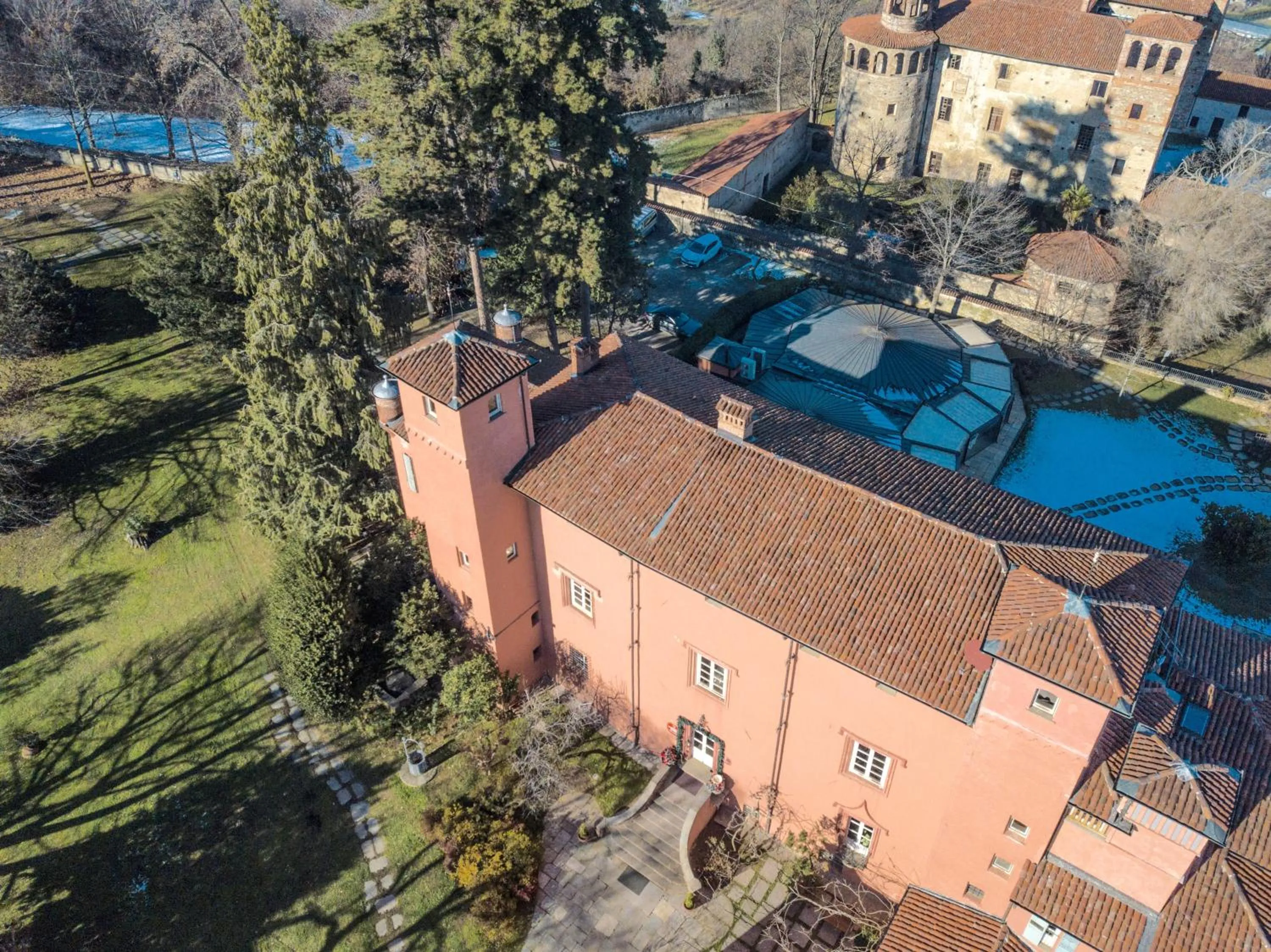 Bird's eye view in Castello Rosso