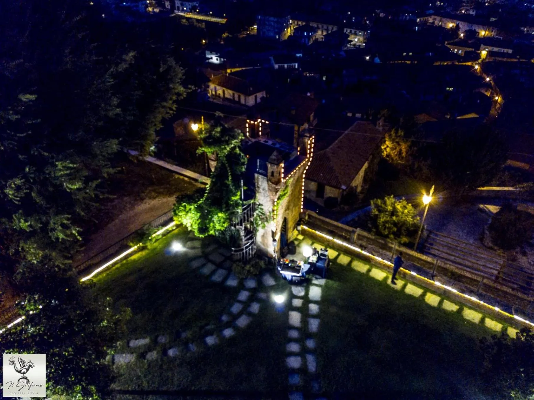 Bird's eye view in Castello Rosso