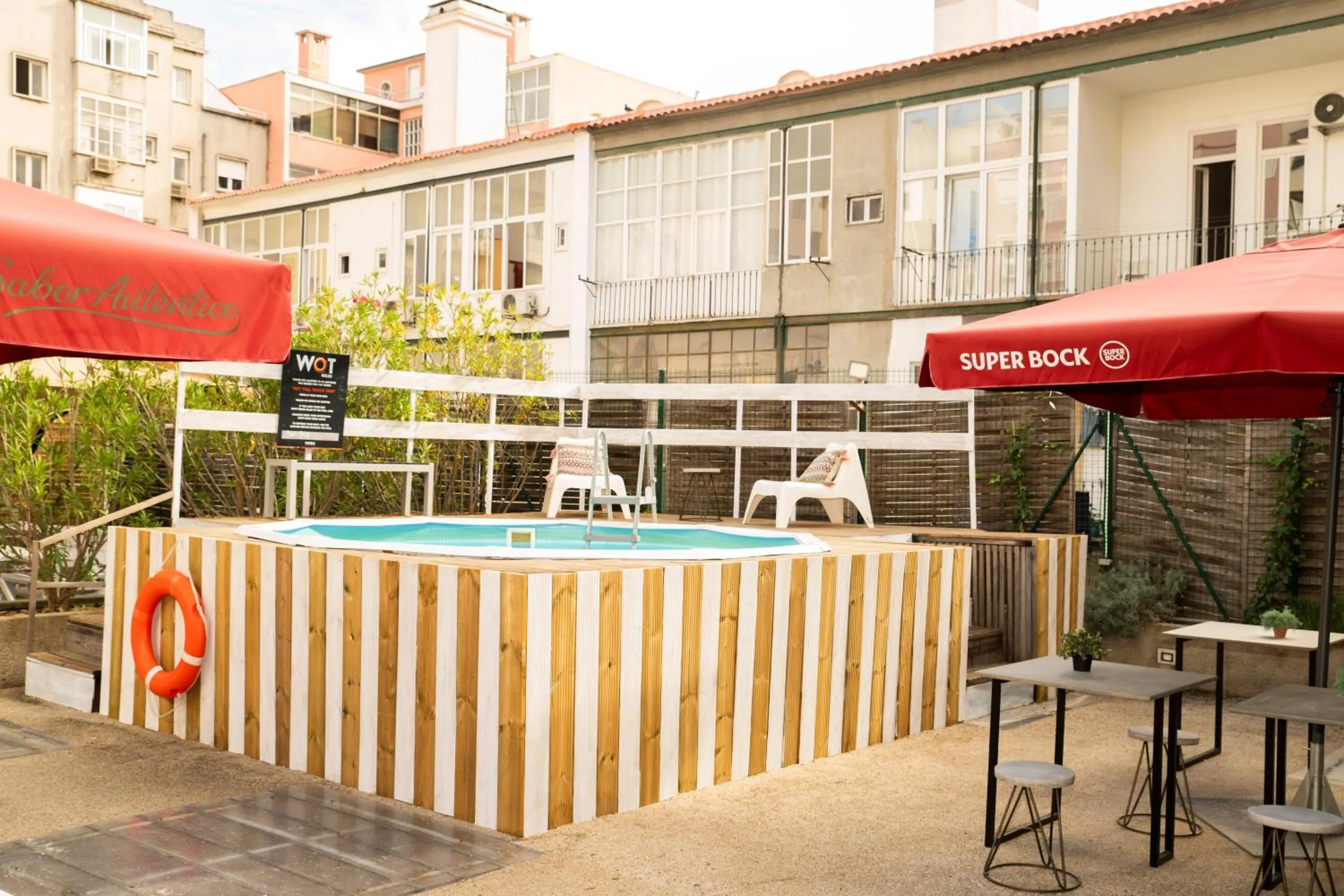 Swimming pool in WOT Patio Social