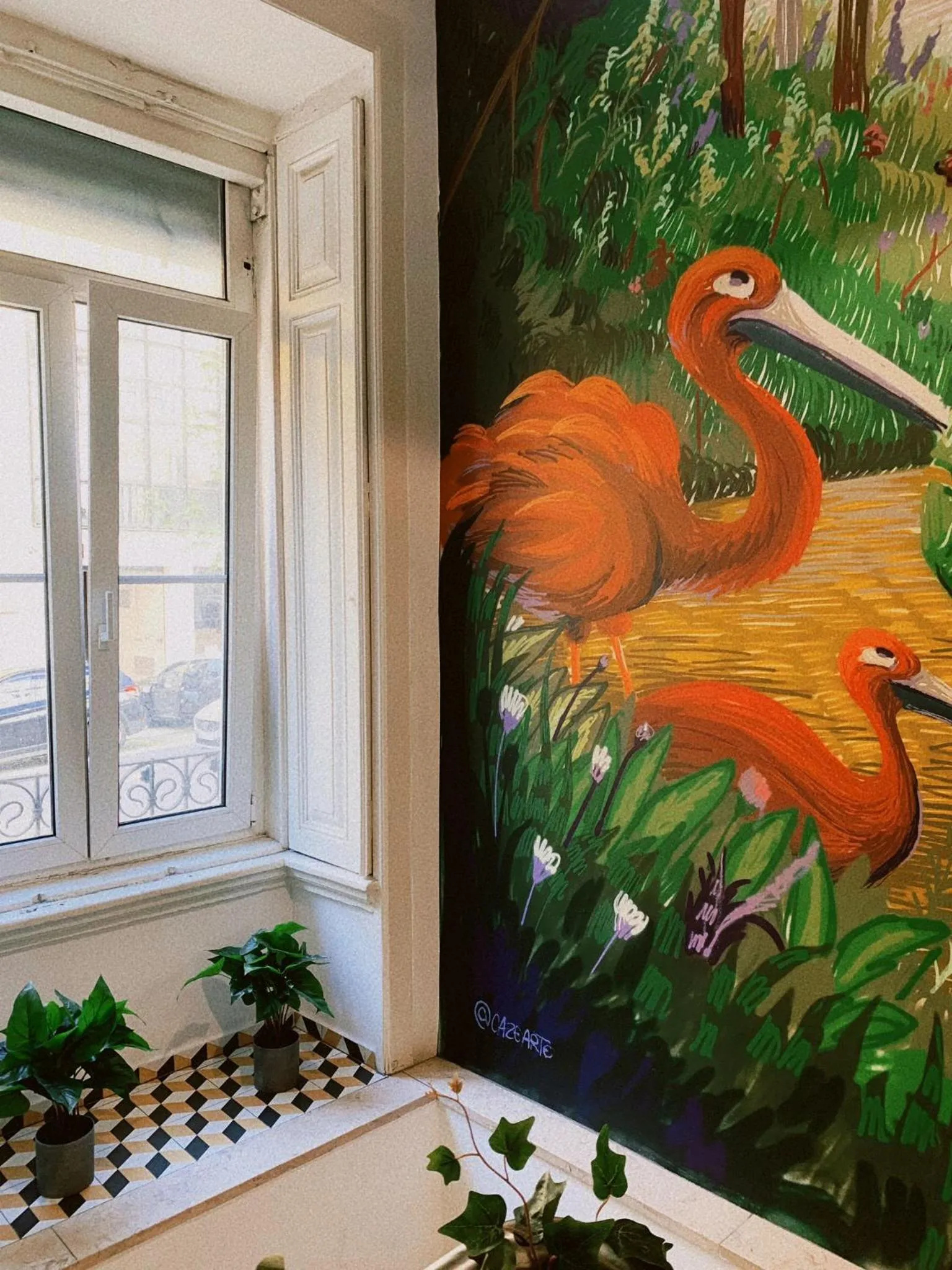 Decorative detail in WOT Patio Social