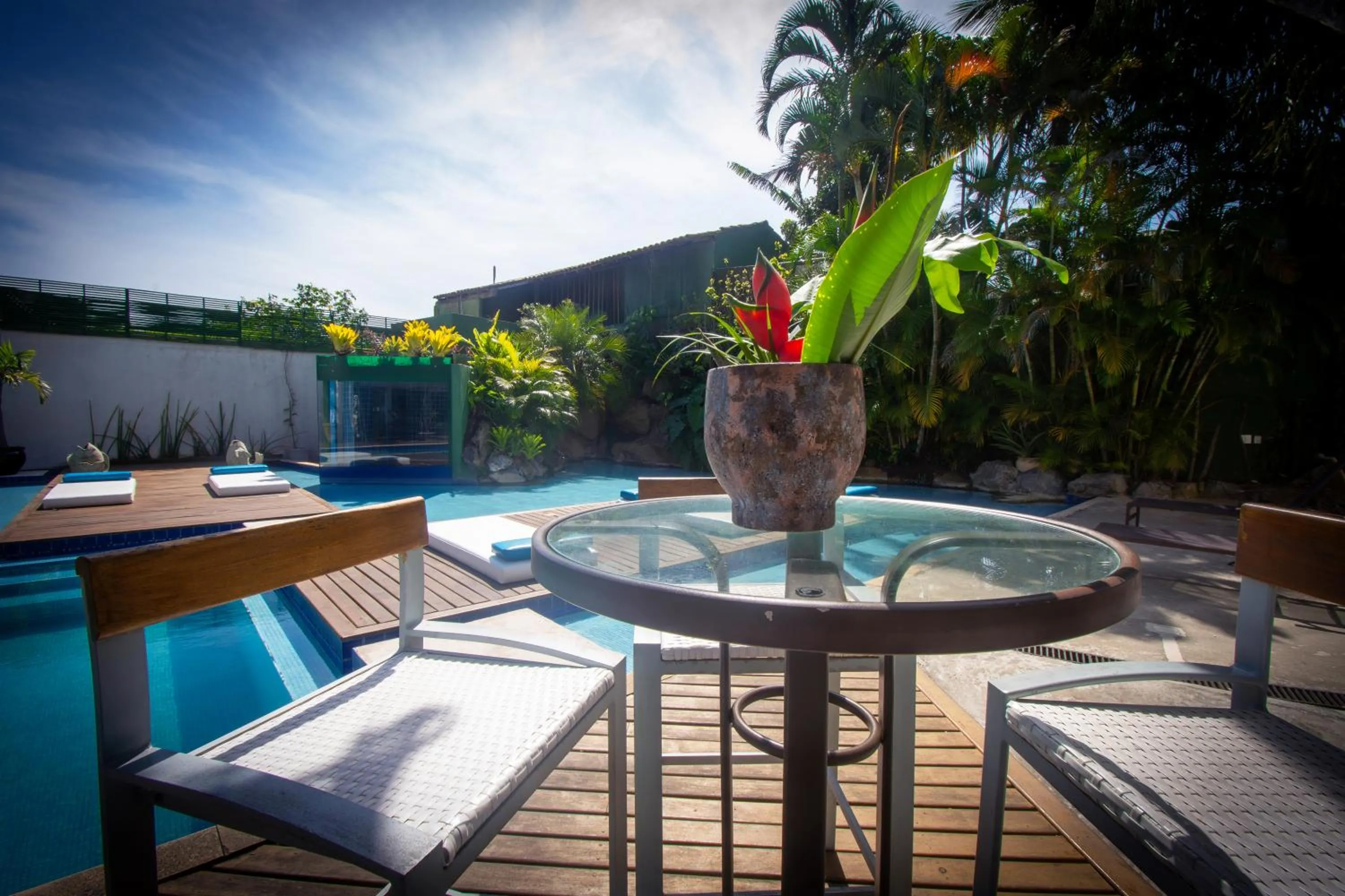 Pool view in Armação dos Búzios Pousada Design
