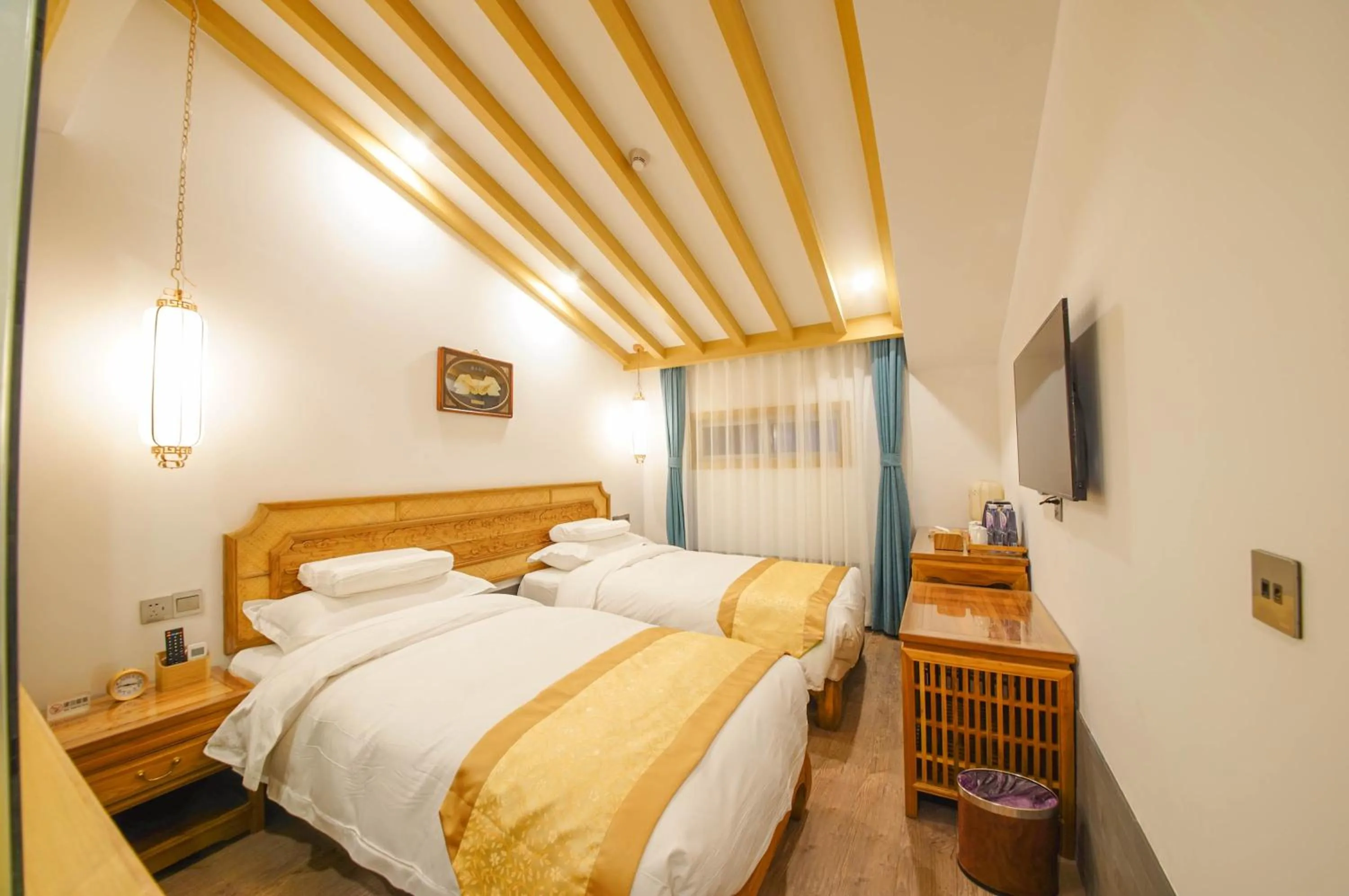 Bed in Pipa Hotel Datong