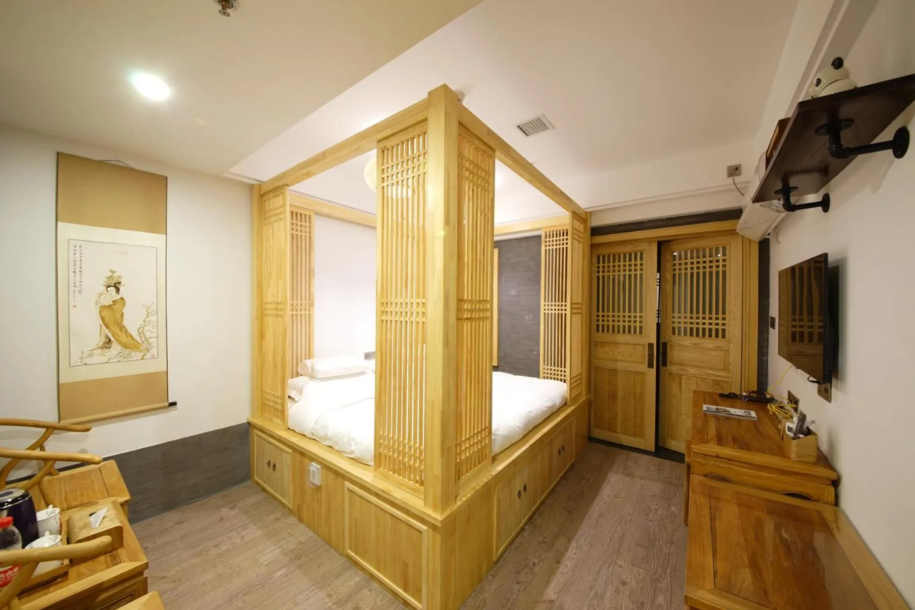 Bed in Pipa Hotel Datong