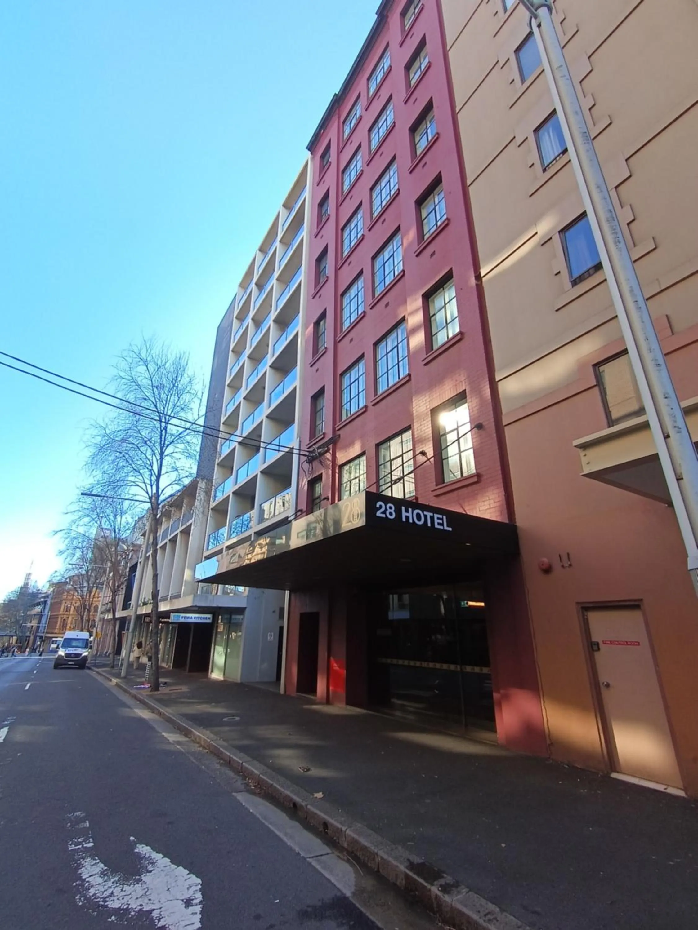 Facade/entrance in 28 Hotel