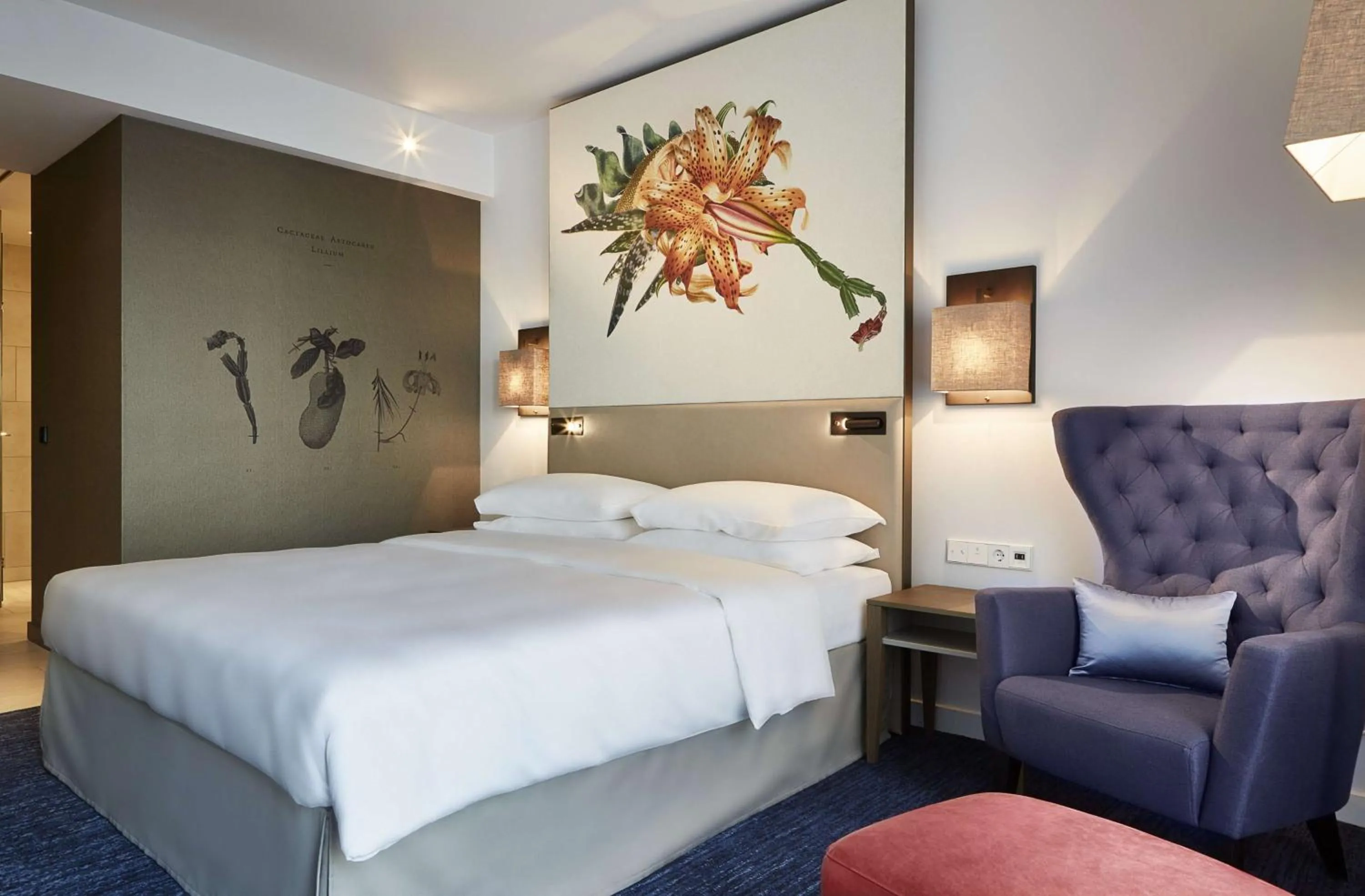 Bed in Hyatt Regency Amsterdam