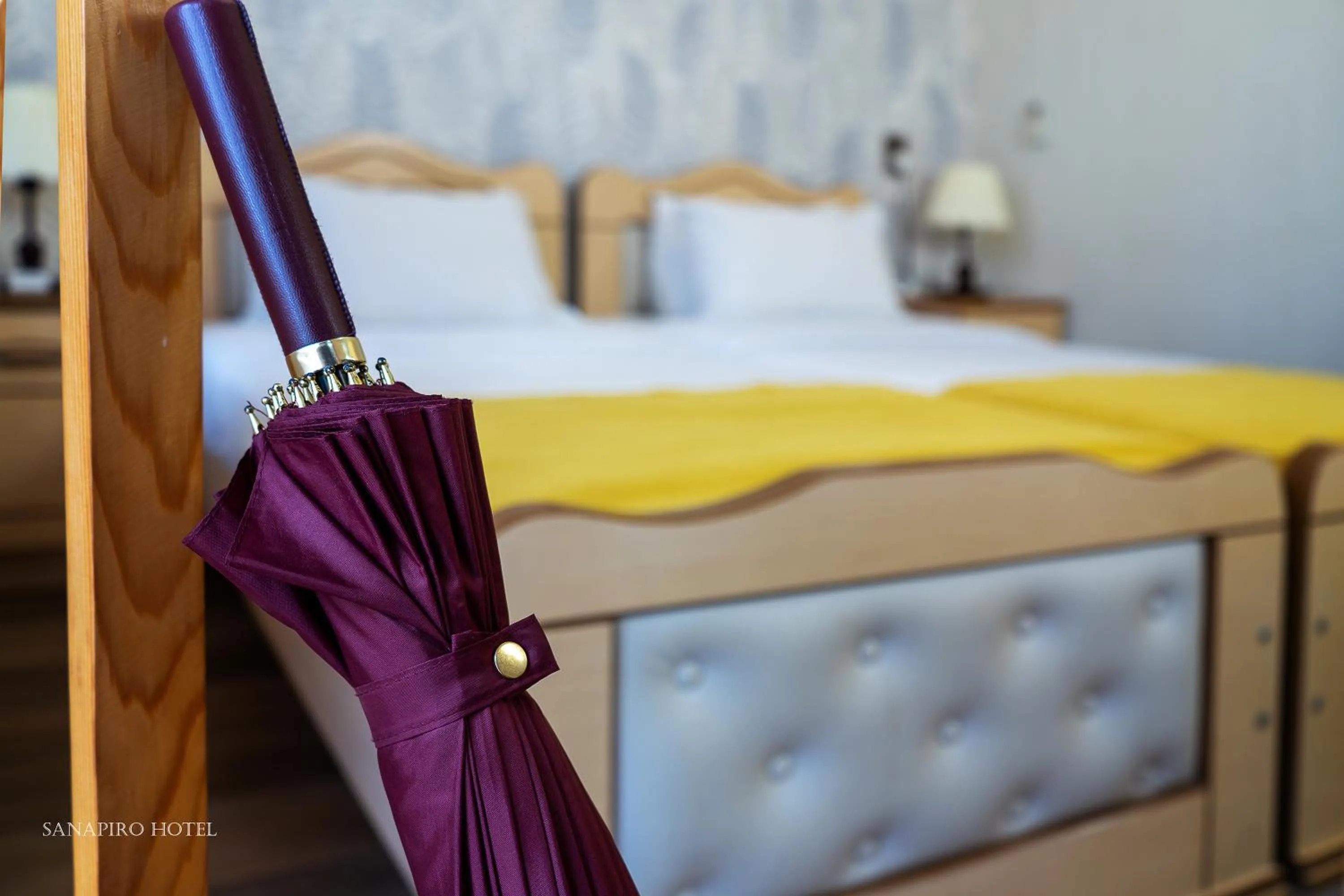 Decorative detail, Bed in Sanapiro Hotel
