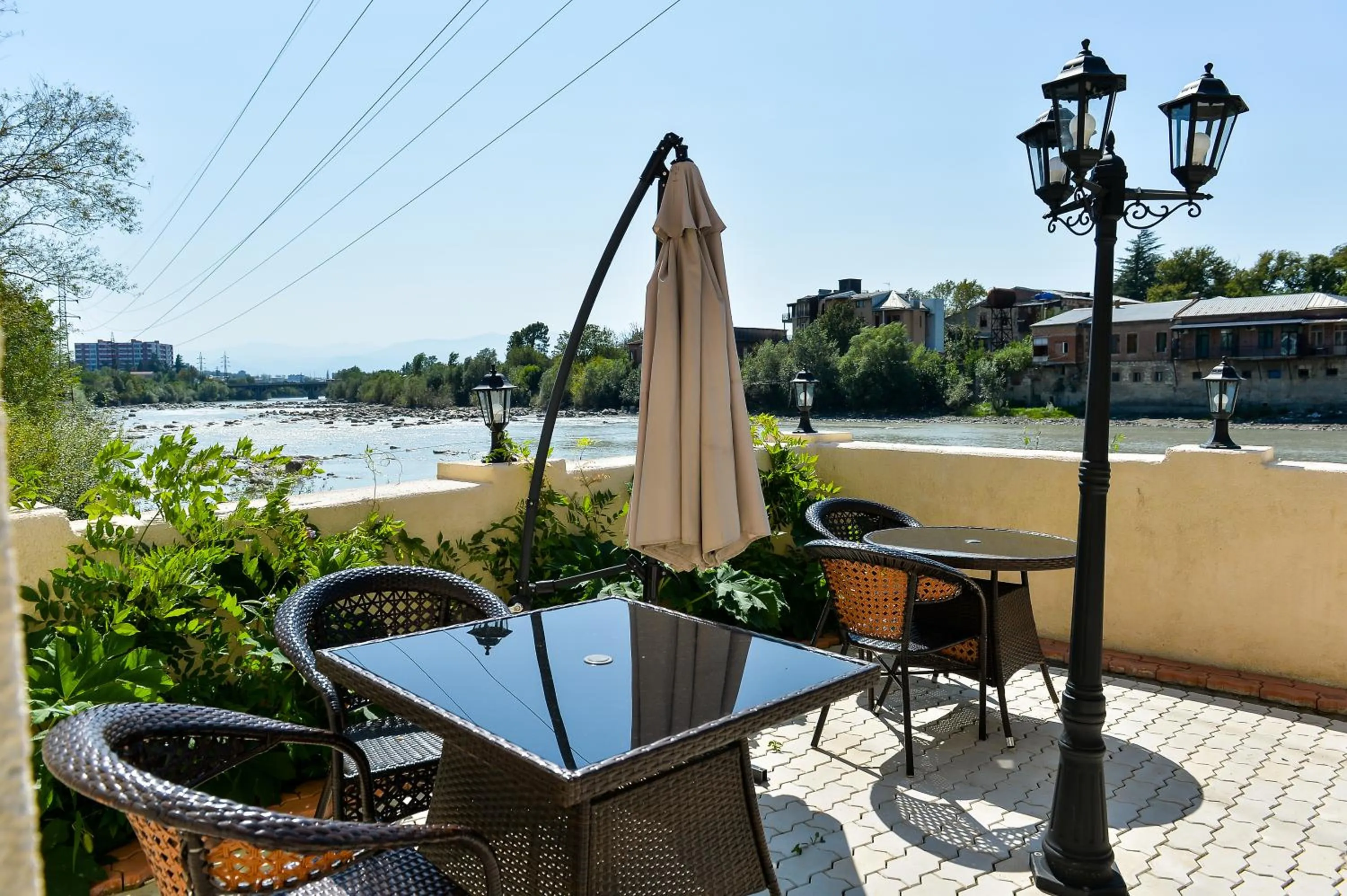 Inner courtyard view in Sanapiro Hotel