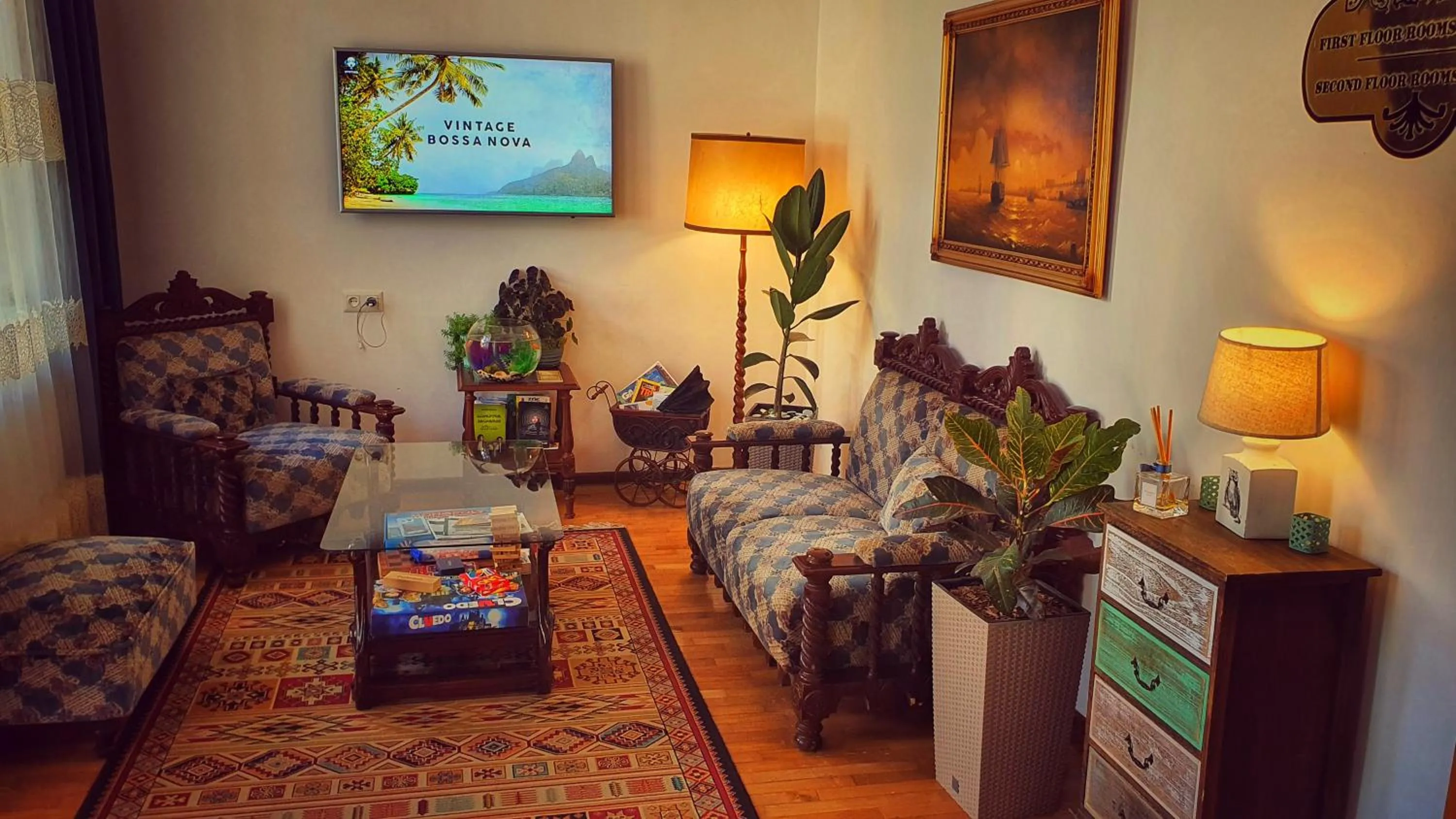 Lobby or reception in Sanapiro Hotel