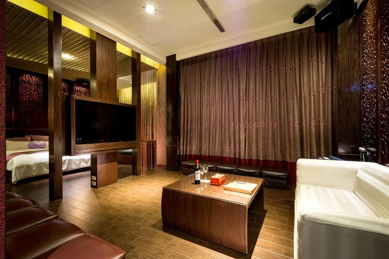 Living room, Bed in Norway Forest Villa Motel