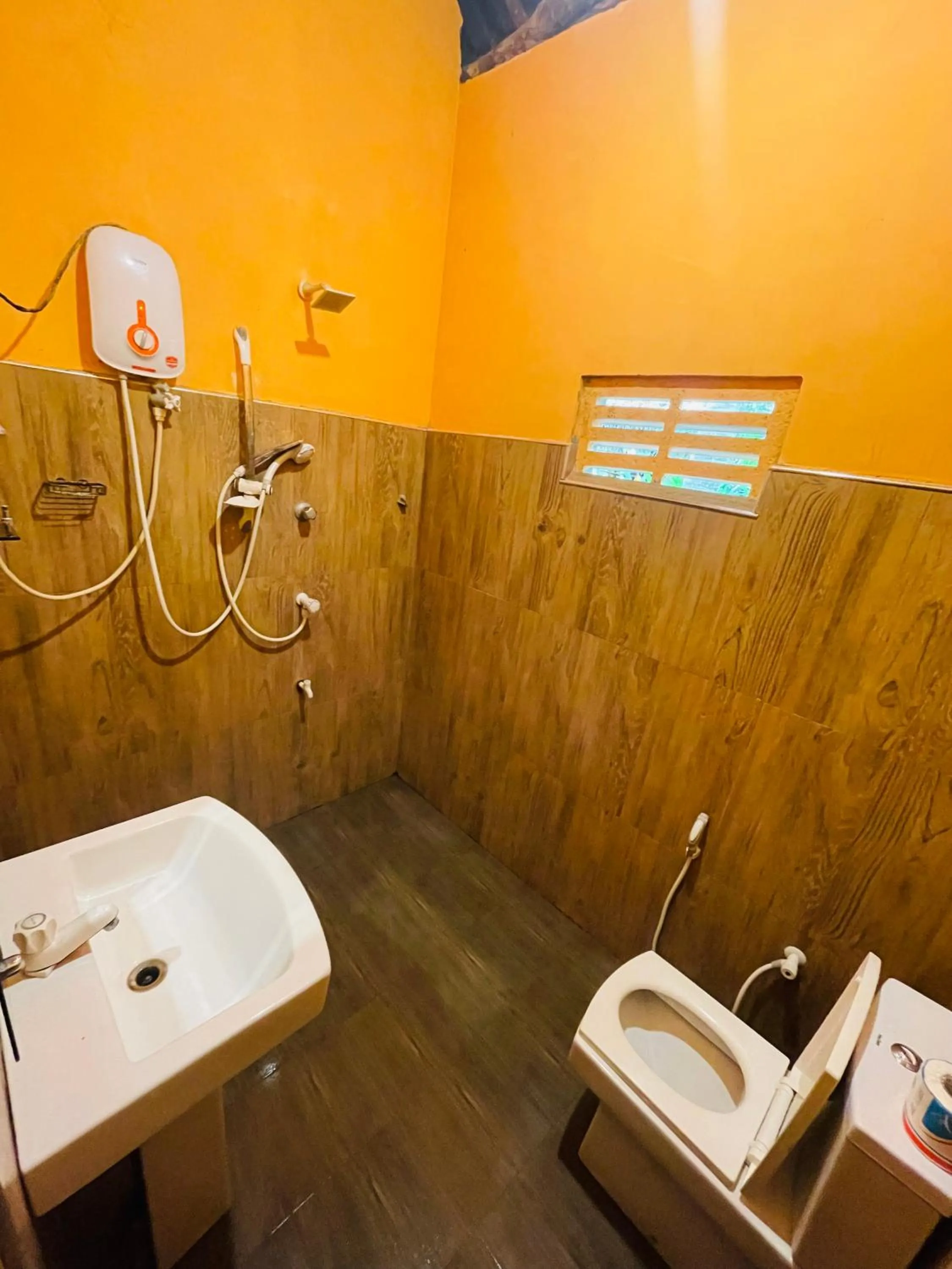 Shower in LakeSide Cabana Tissamaharama