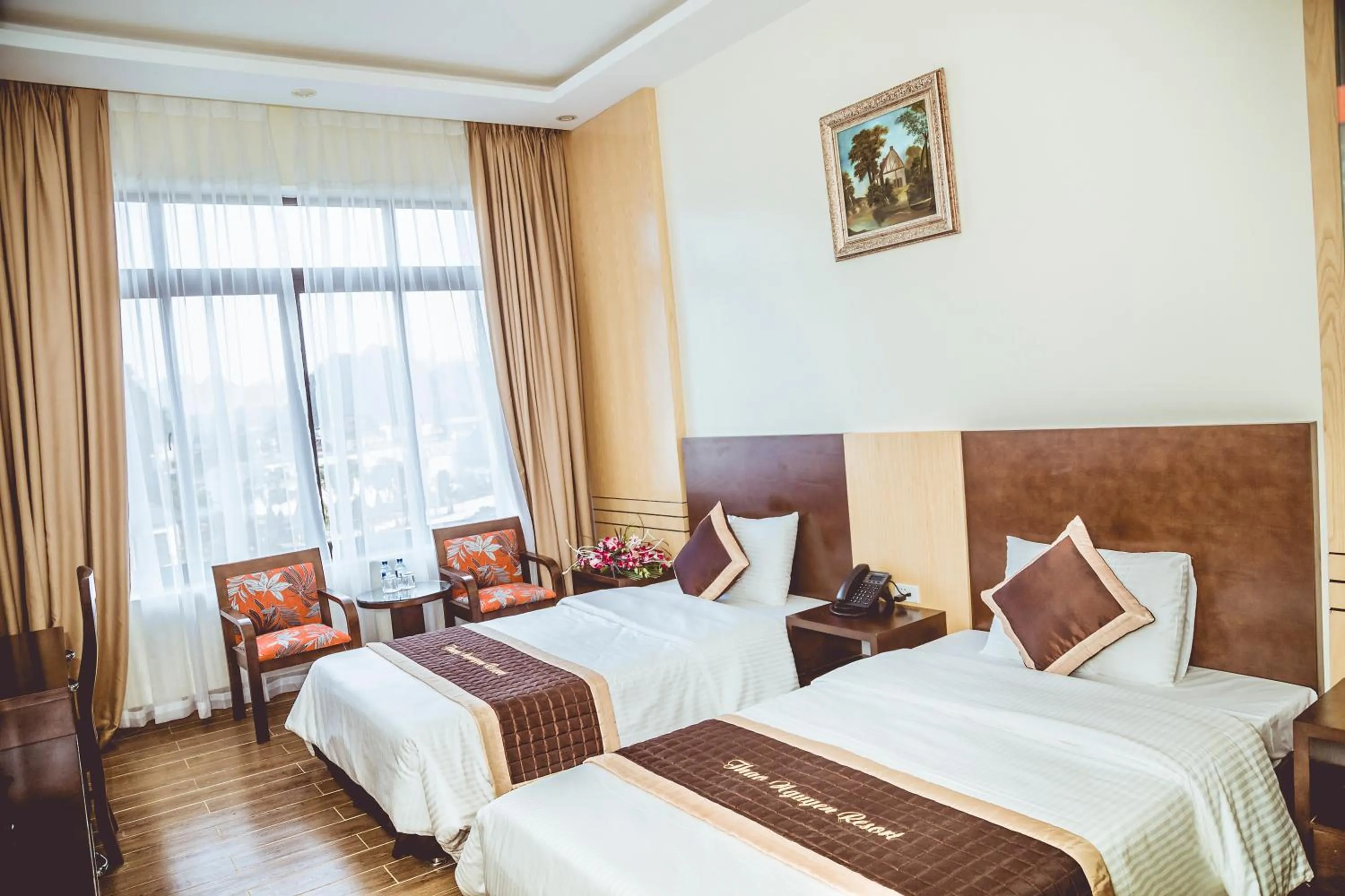 Bed in Thao Nguyen Hotel & Resort Moc Chau