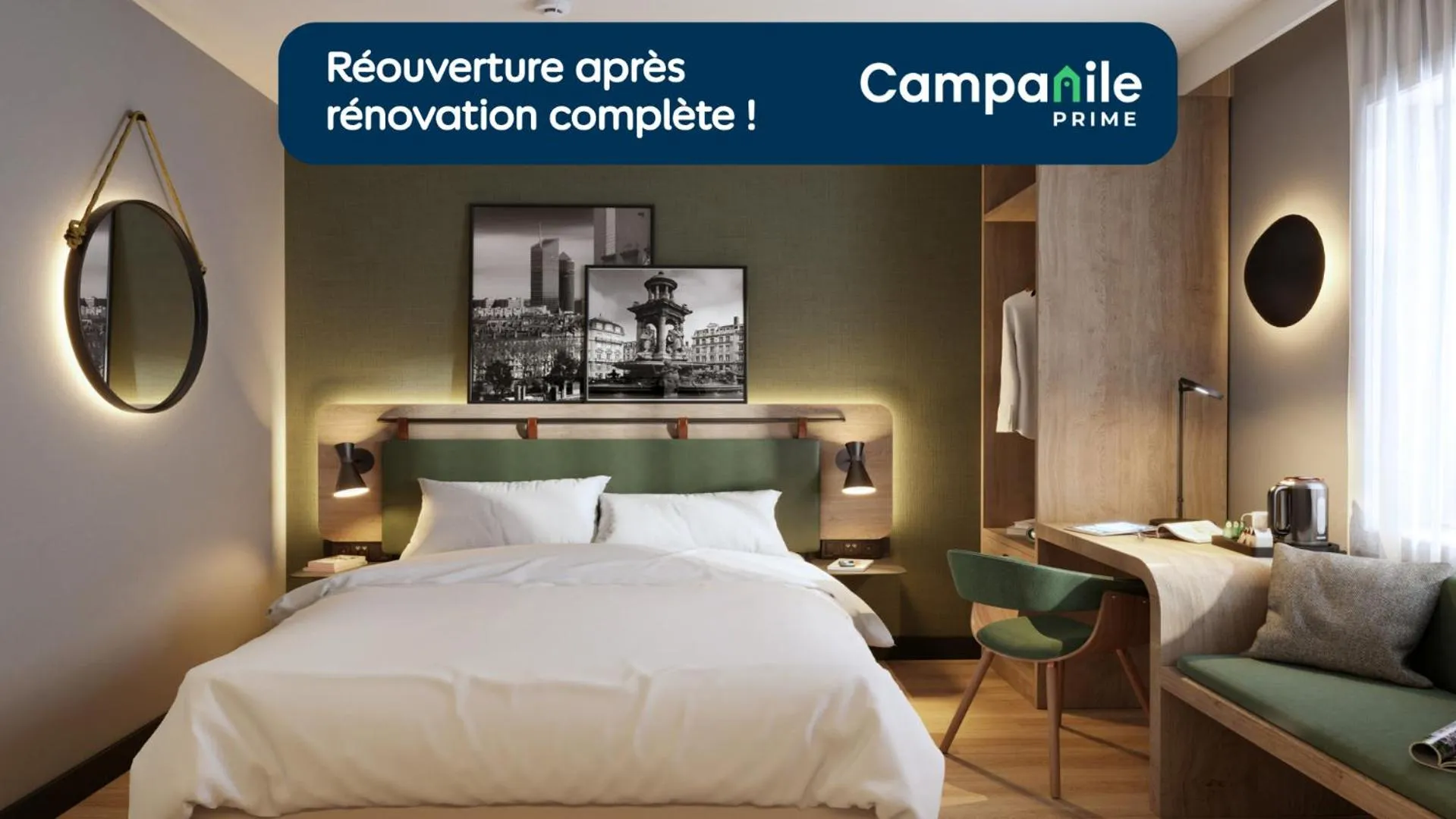 Bedroom, Bed in Campanile PRIME - Paris Porte d'Italie