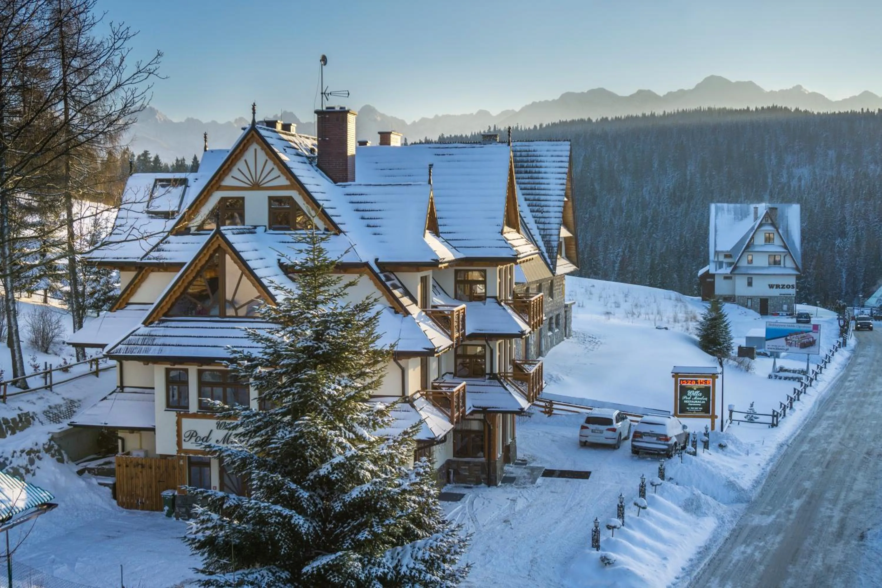 Bird's eye view in Willa Pod Miedzą 200 m do Term