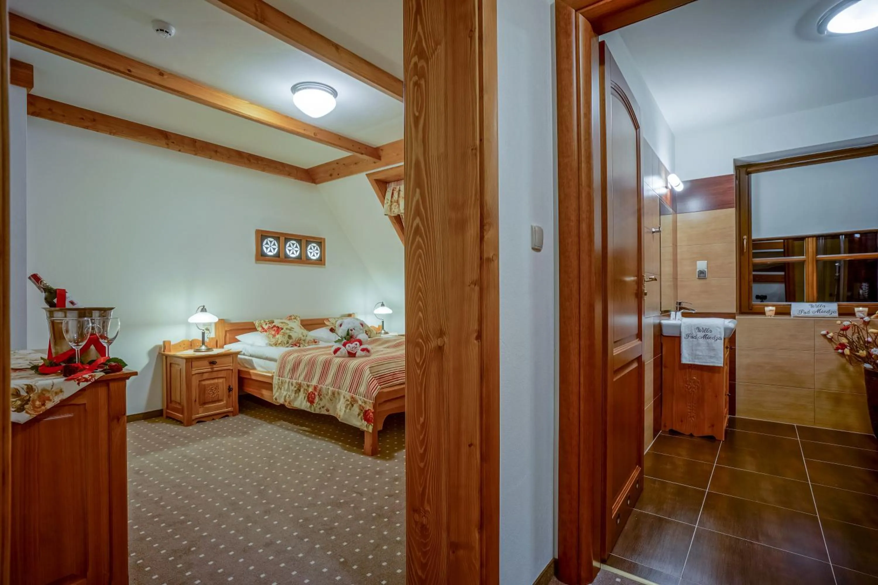 Photo of the whole room, Bed in Willa Pod Miedzą 200 m do Term