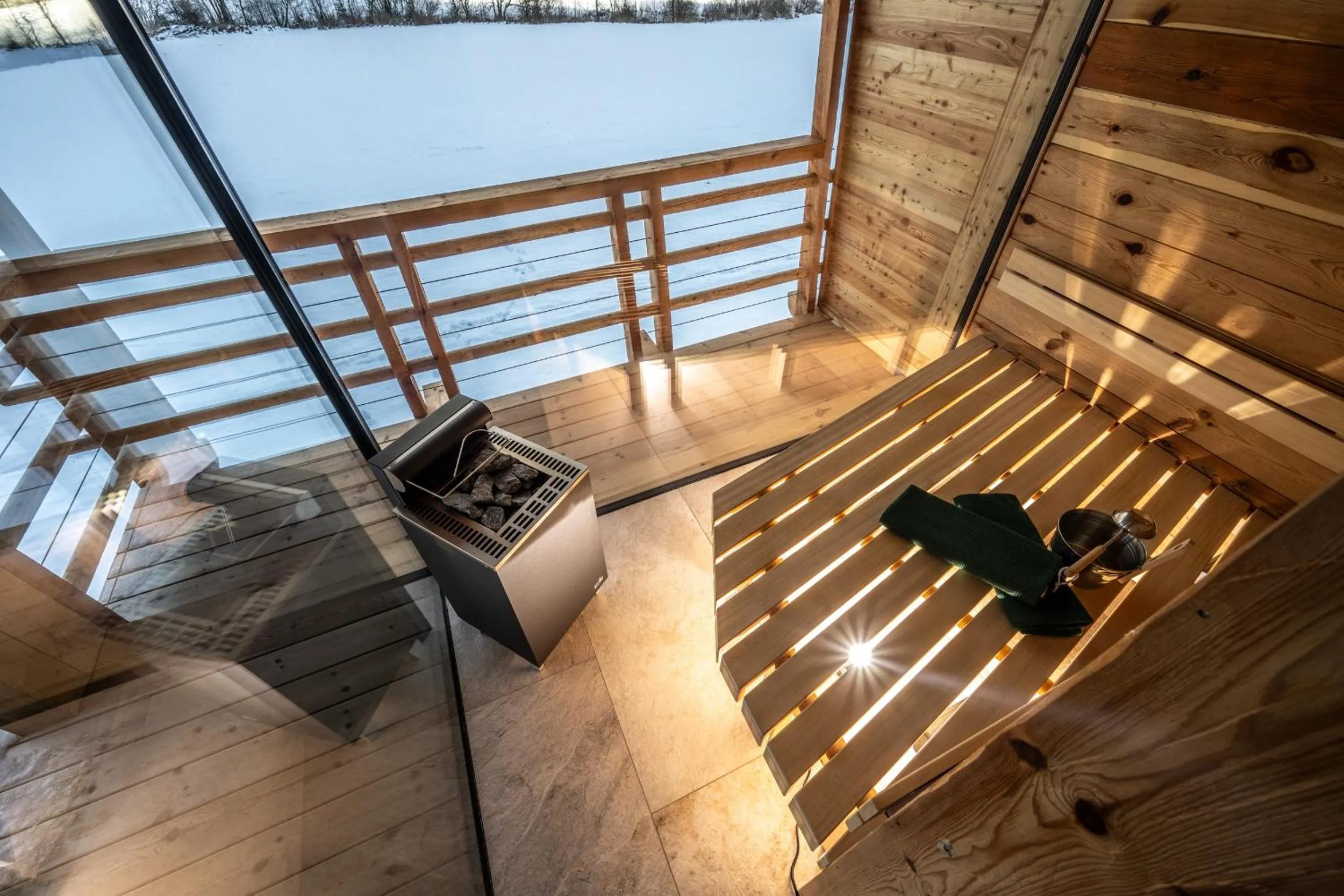 Sauna in Valsegg Chalets Südtirol - luxury and private hideaway