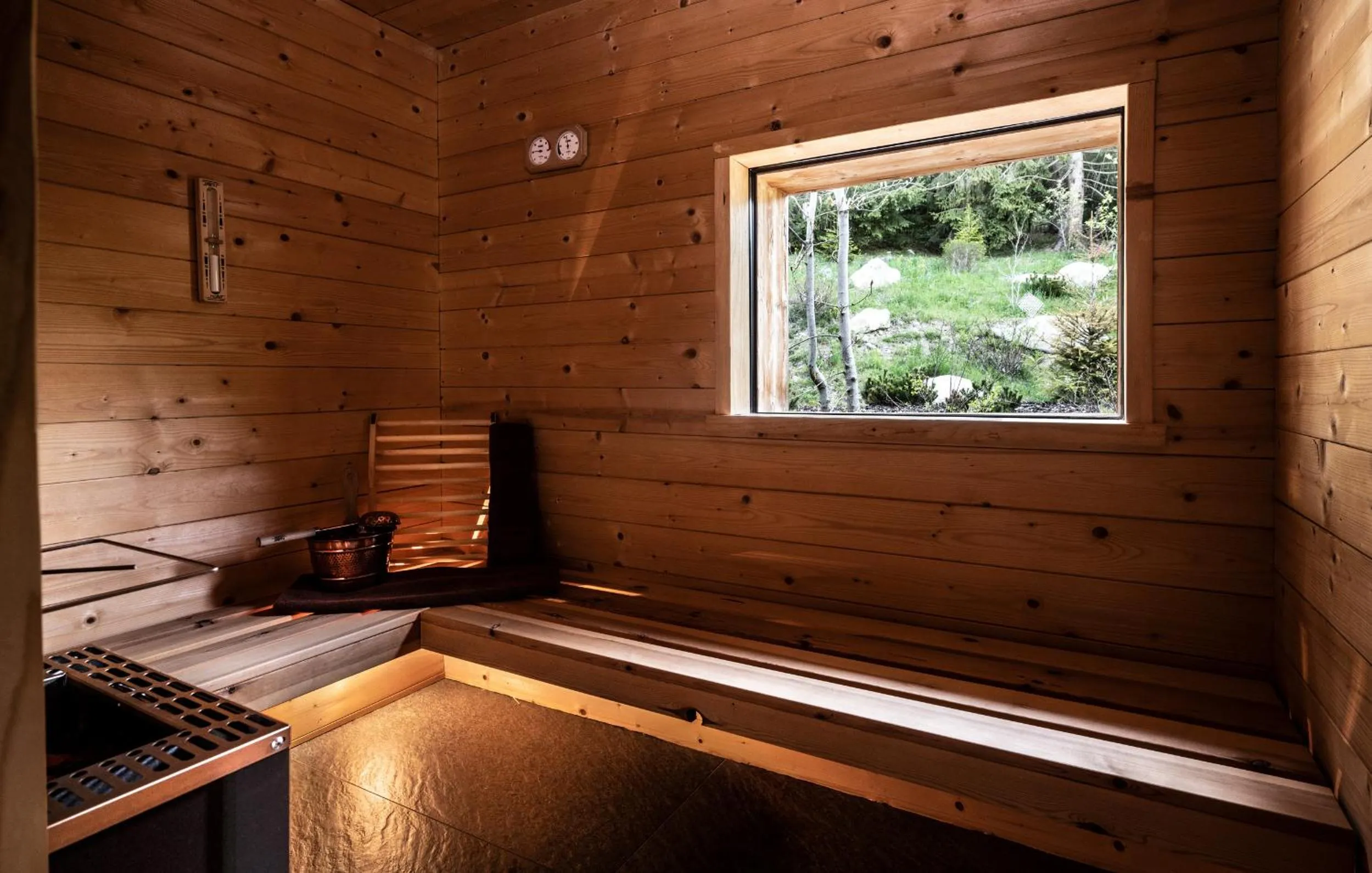 Sauna in Valsegg Chalets Südtirol - luxury and private hideaway