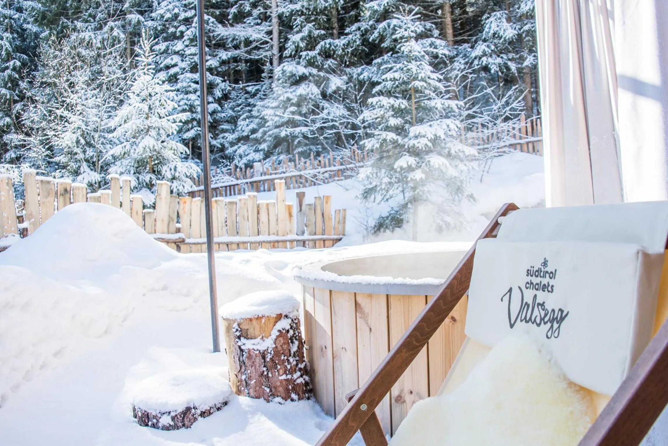 Winter in Valsegg Chalets Südtirol - luxury and private hideaway