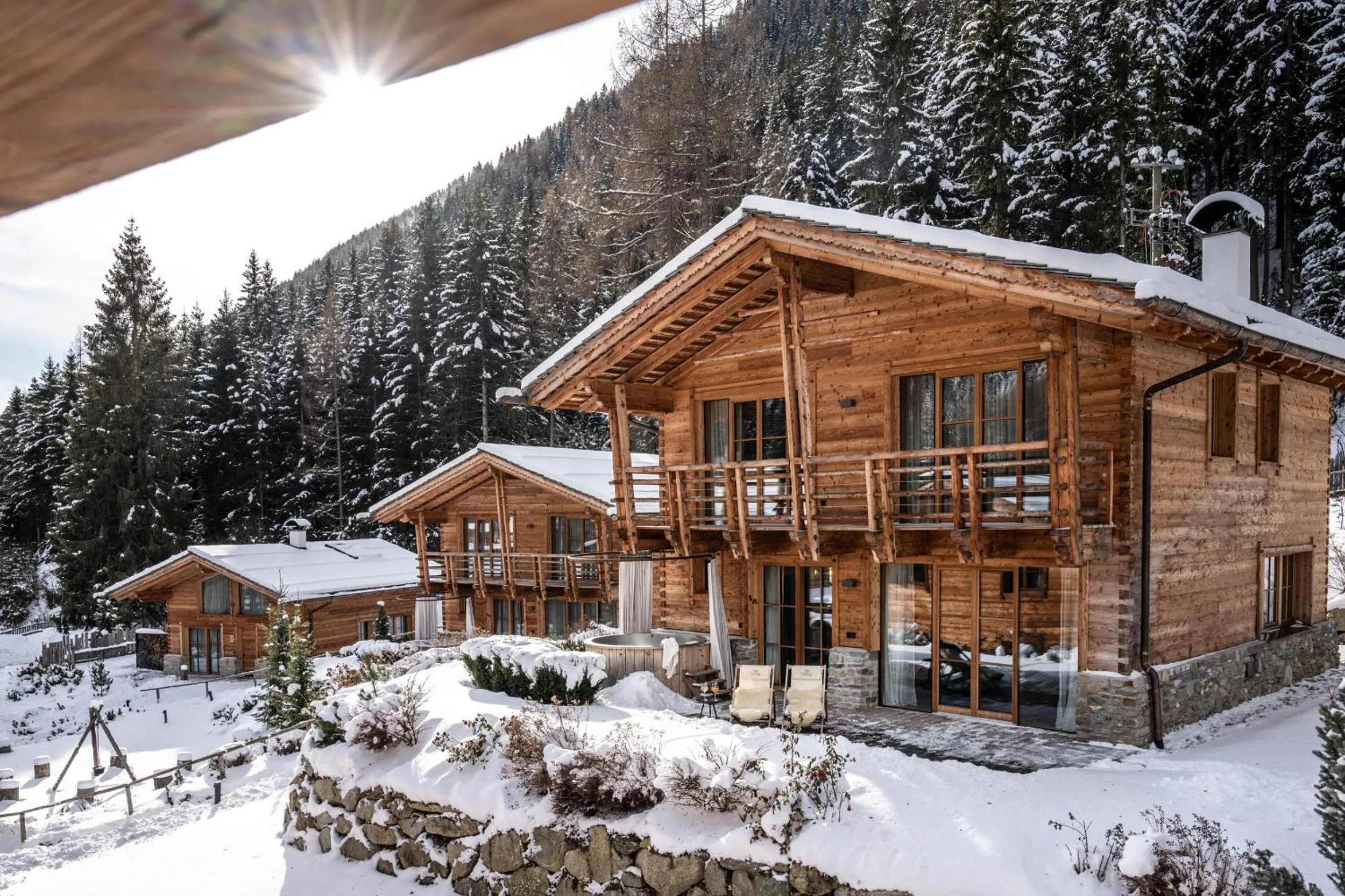Property building in Valsegg Chalets Südtirol - luxury and private hideaway