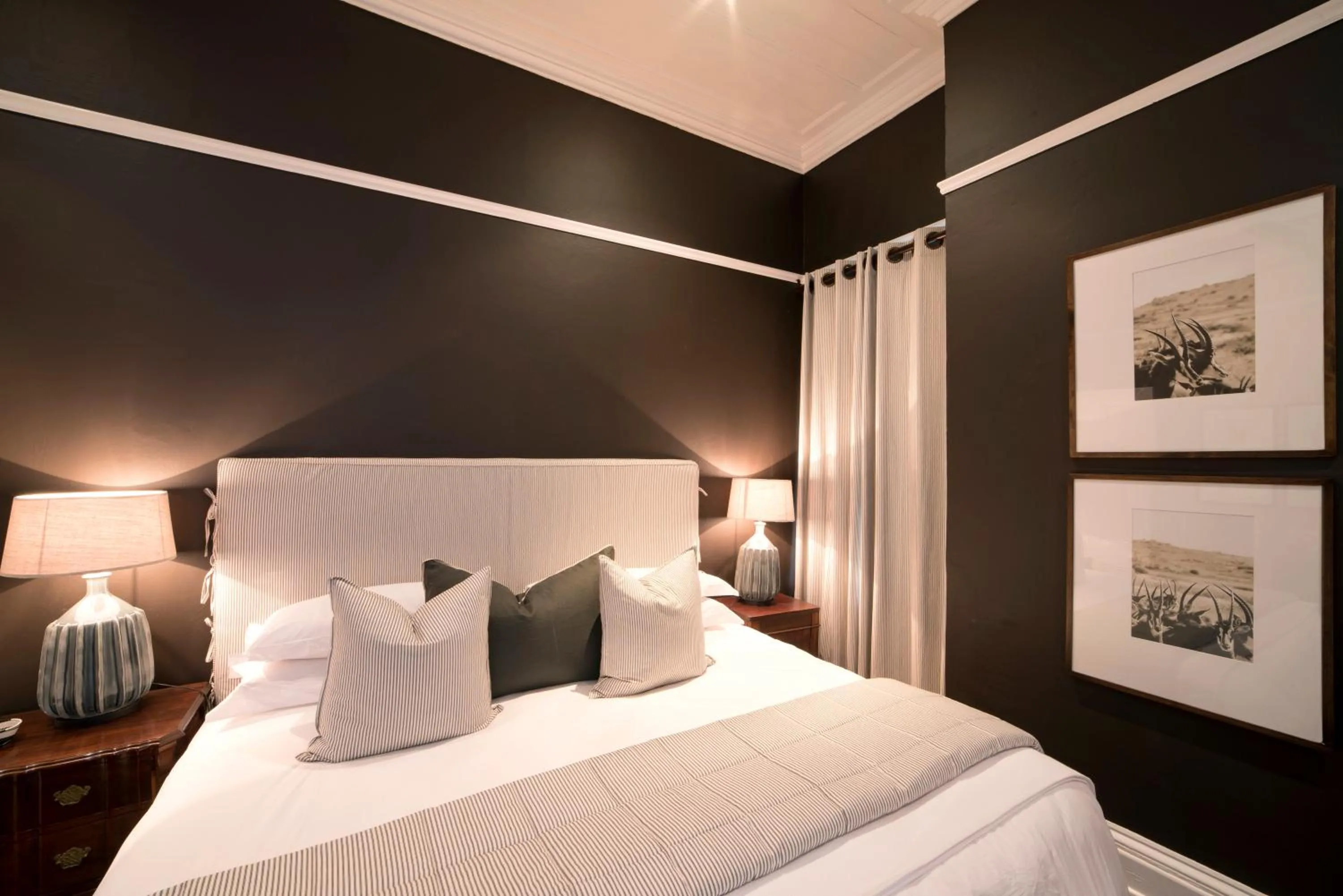 Decorative detail, Bed in The Milner by The Oyster Collection