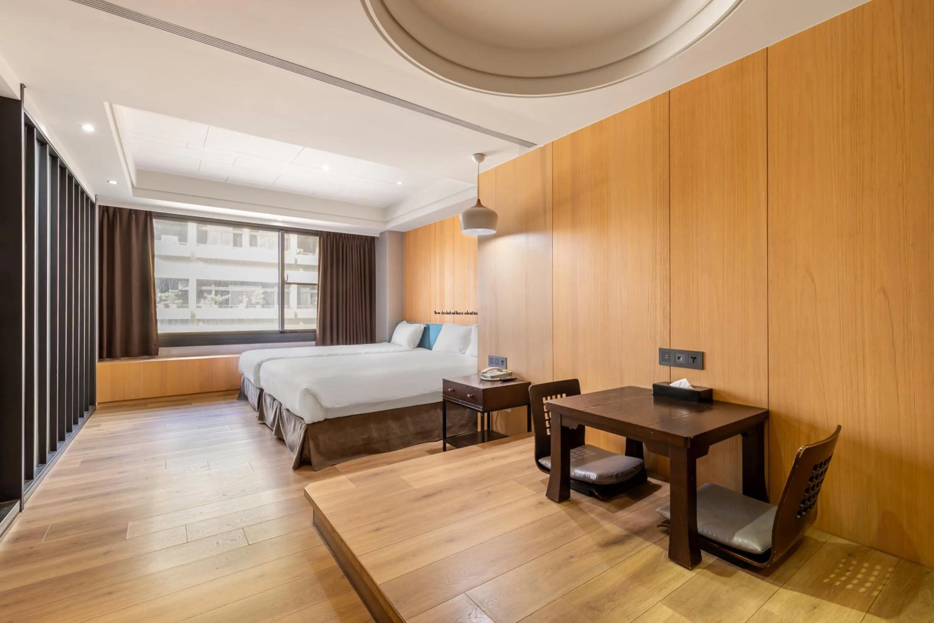 Bed in CHECK inn Taichung Wenxin Zhongqing