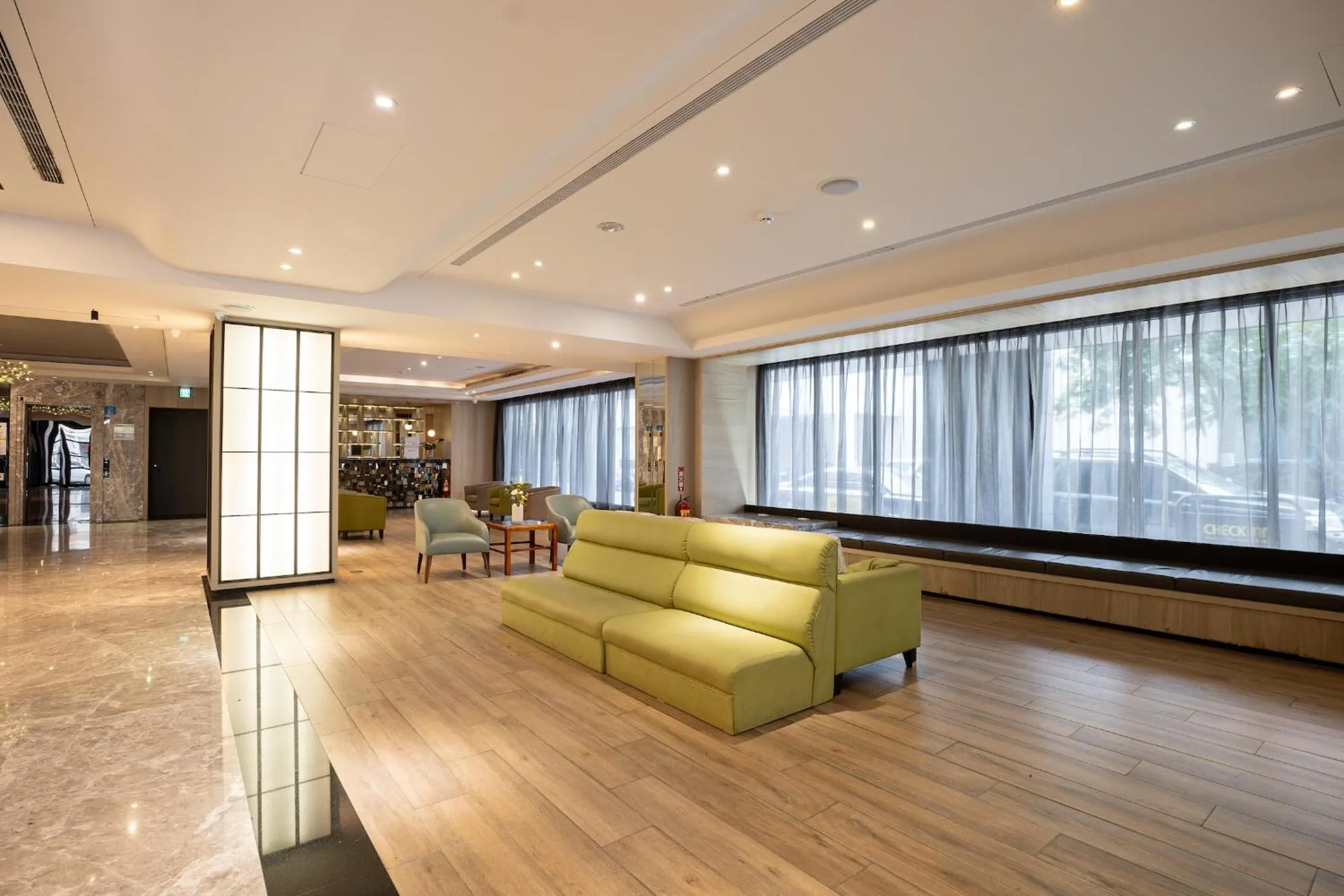 Seating area in CHECK inn Taichung Wenxin Zhongqing