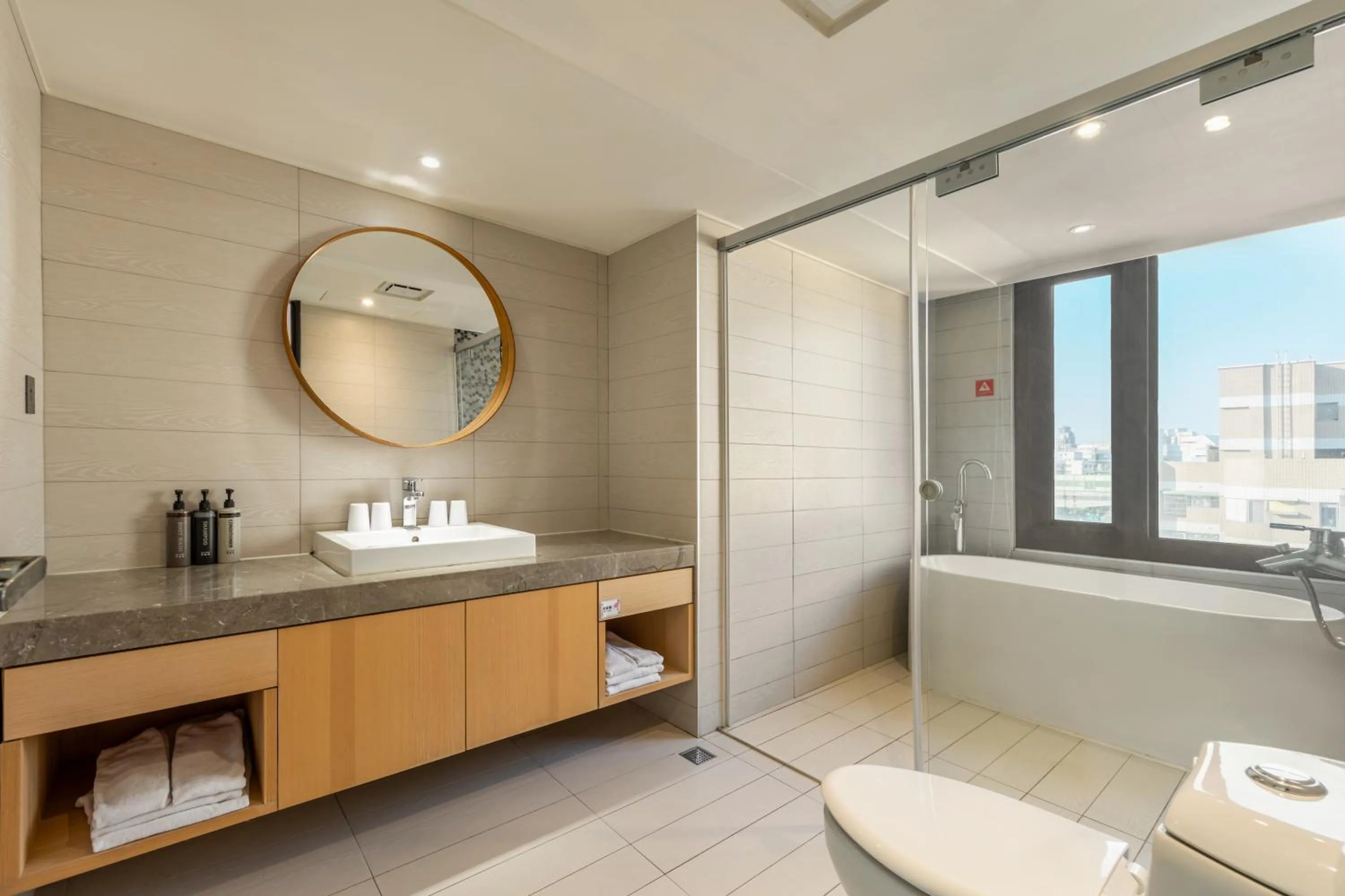 Bathroom in CHECK inn Taichung Wenxin Zhongqing