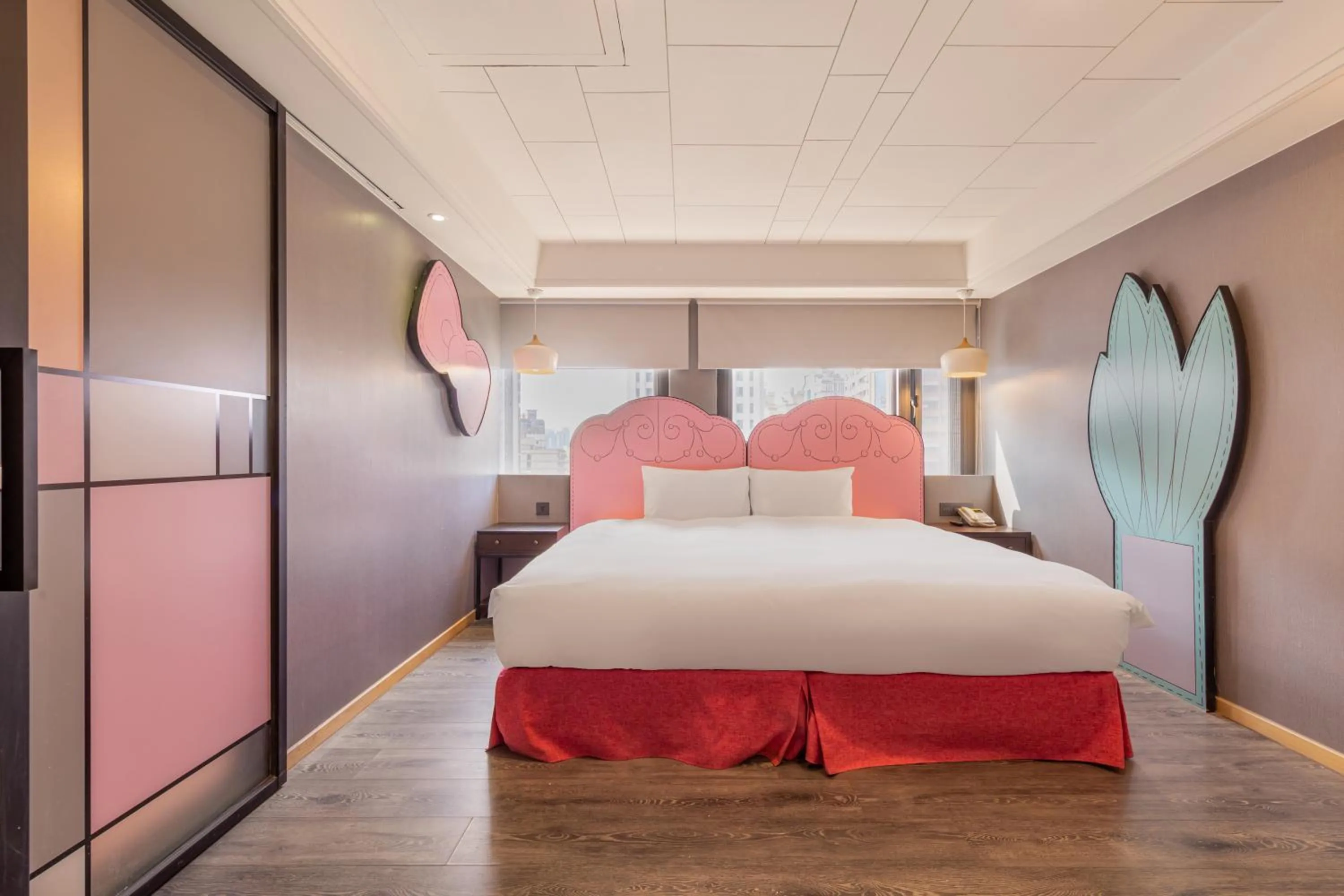 Bed in CHECK inn Taichung Wenxin Zhongqing