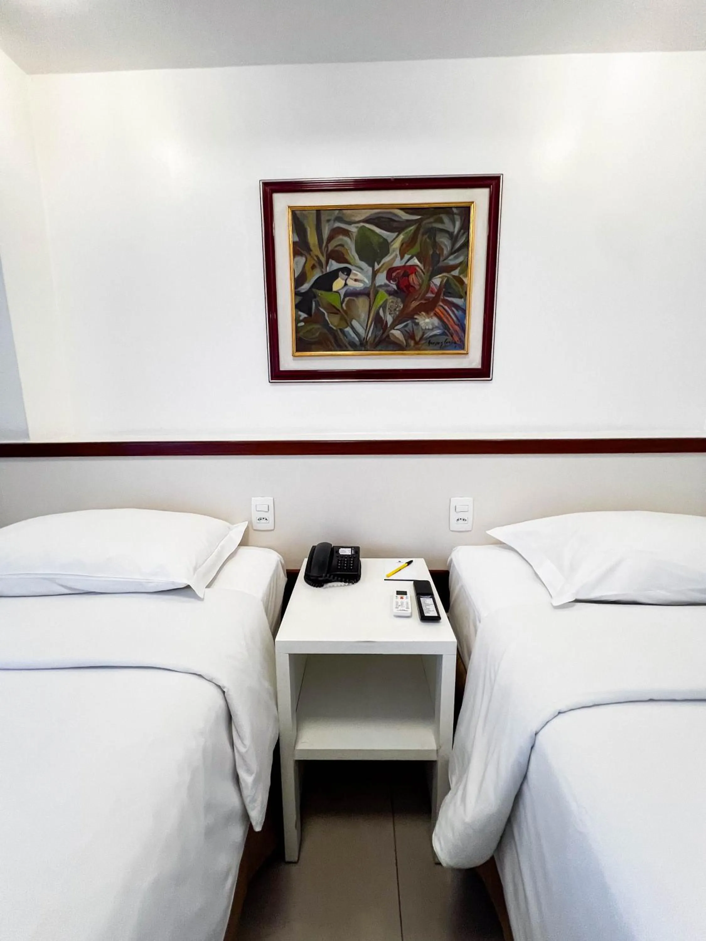 Bed in Royal Center Hotel Lourdes