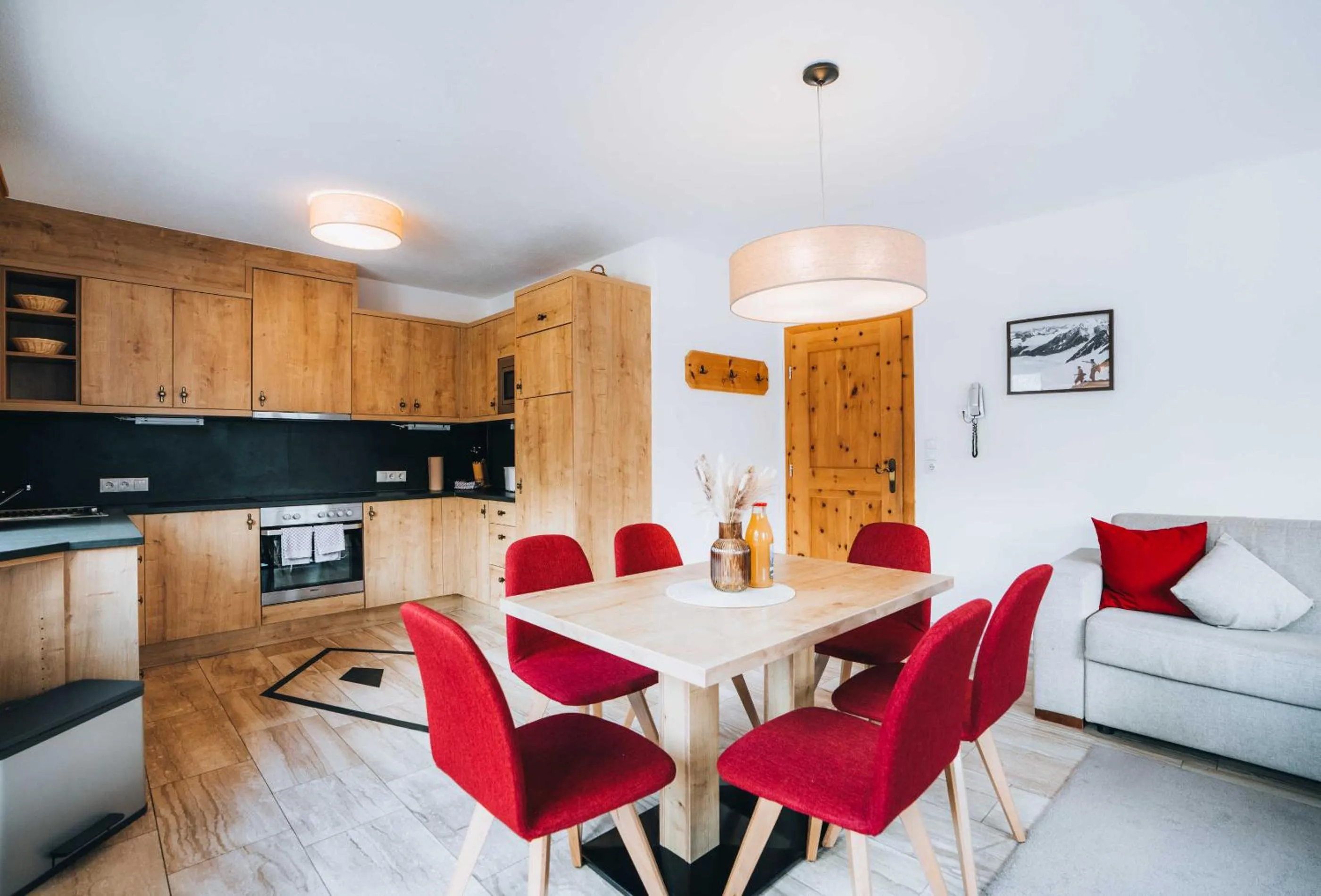 Kitchen or kitchenette in Grünwald Resort Sölden