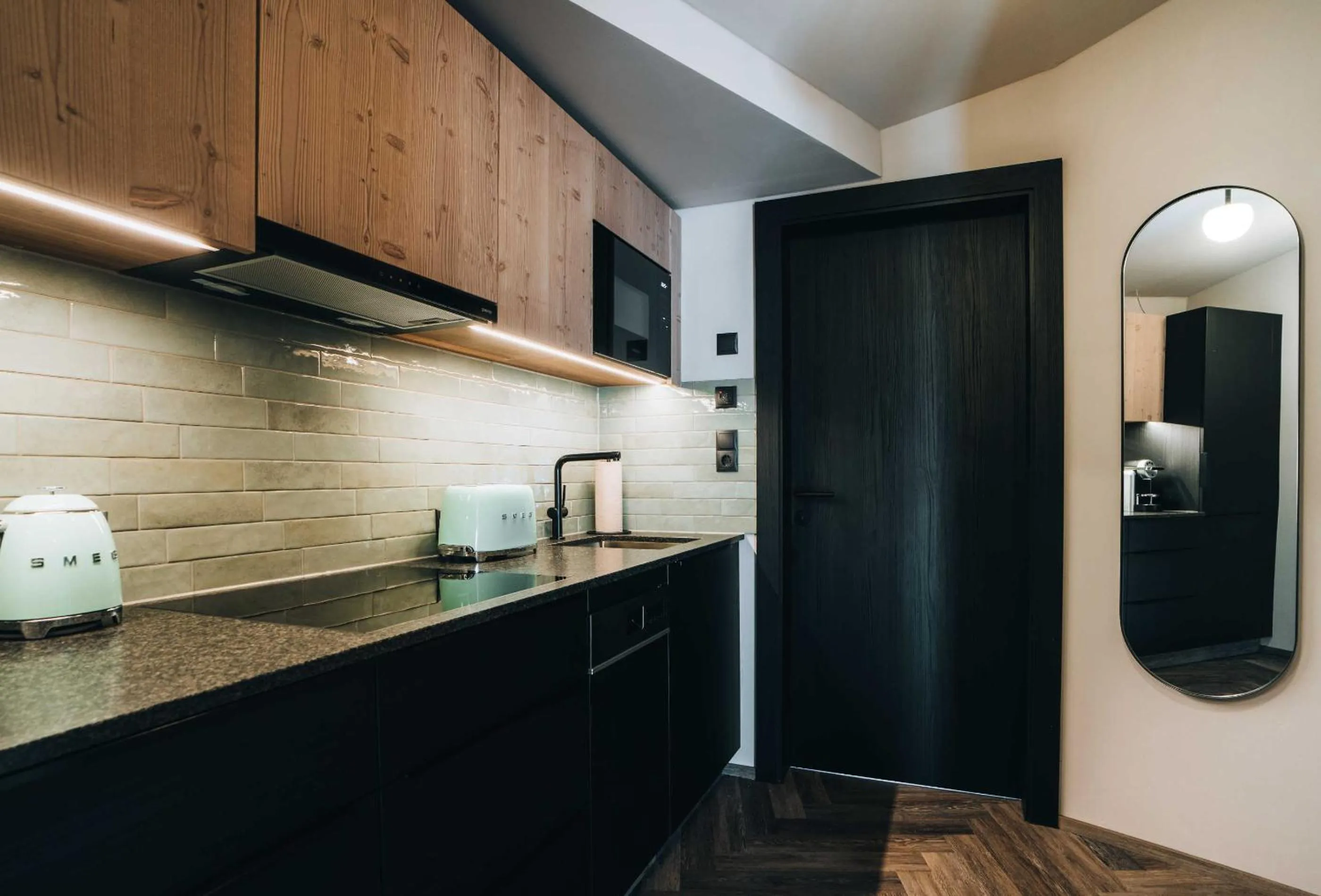 Kitchen or kitchenette in Grünwald Resort Sölden