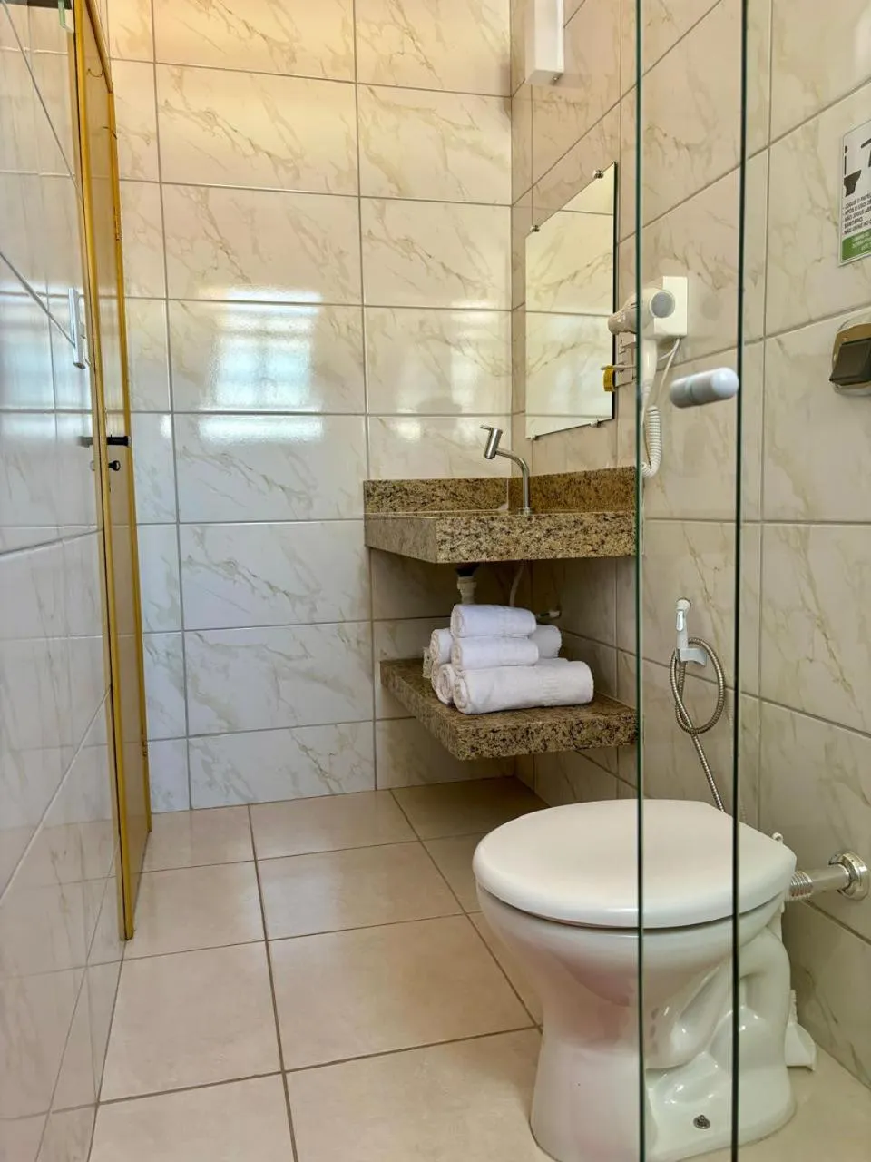 Bathroom in Pousada o Amanhecer