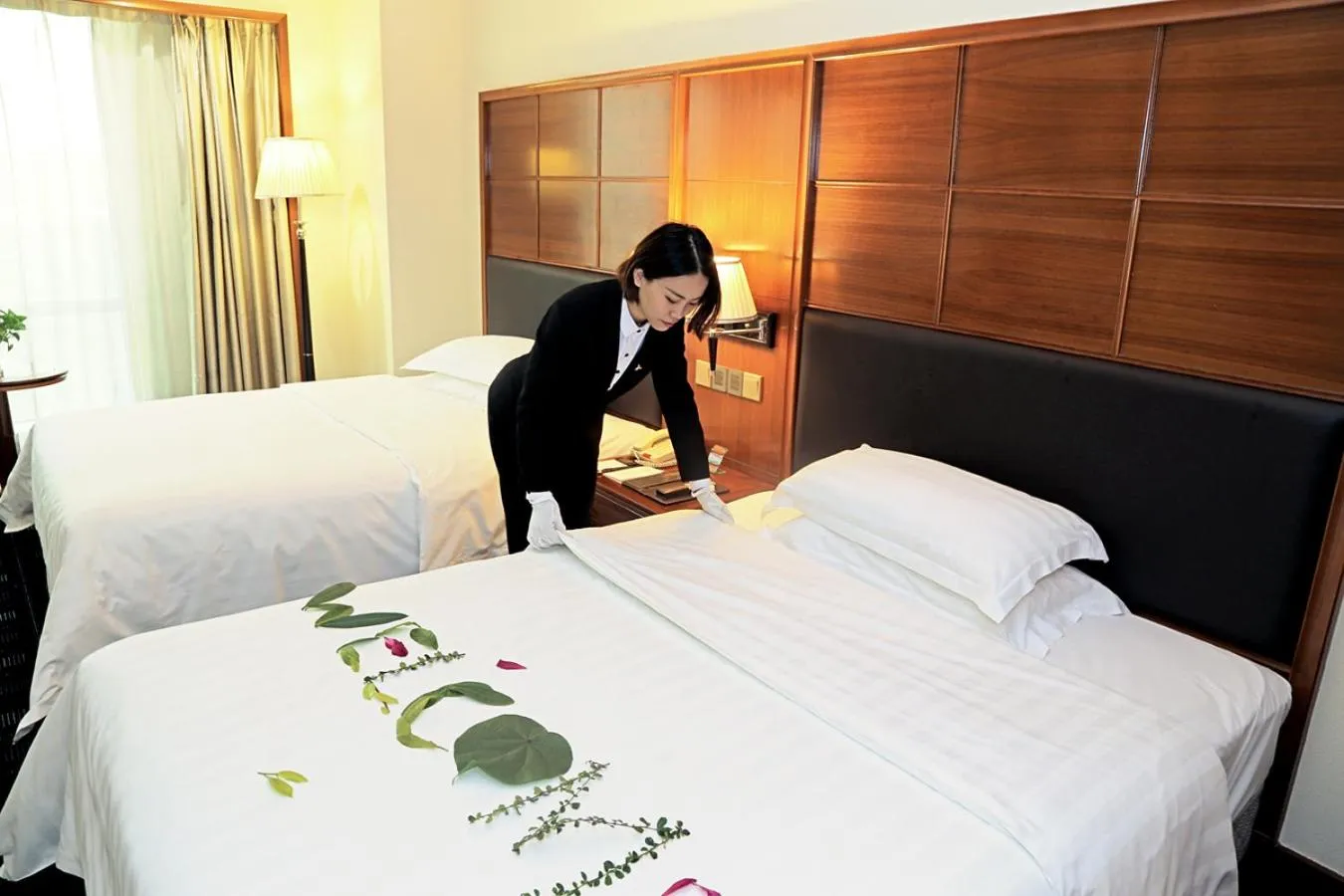 Bed in Gladden Hotel Jiangmen