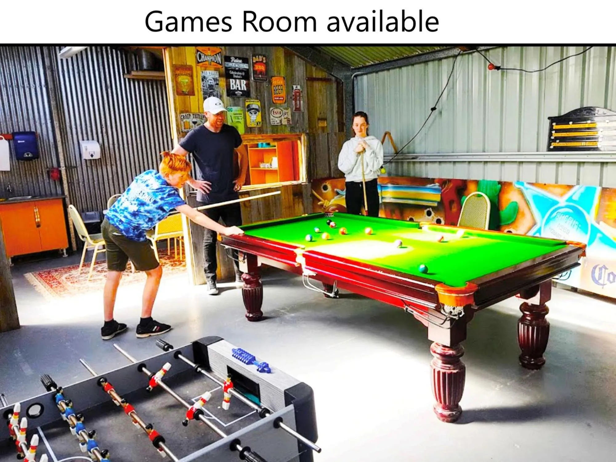 Game Room in Kitty's Cottages - Managed by BIG4 Strahan Holiday Retreat