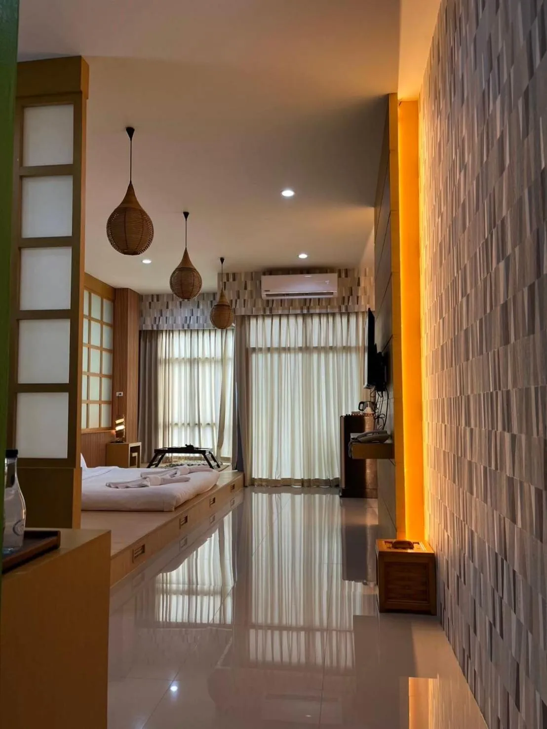 Bed in The Iconic Hotel Ranong