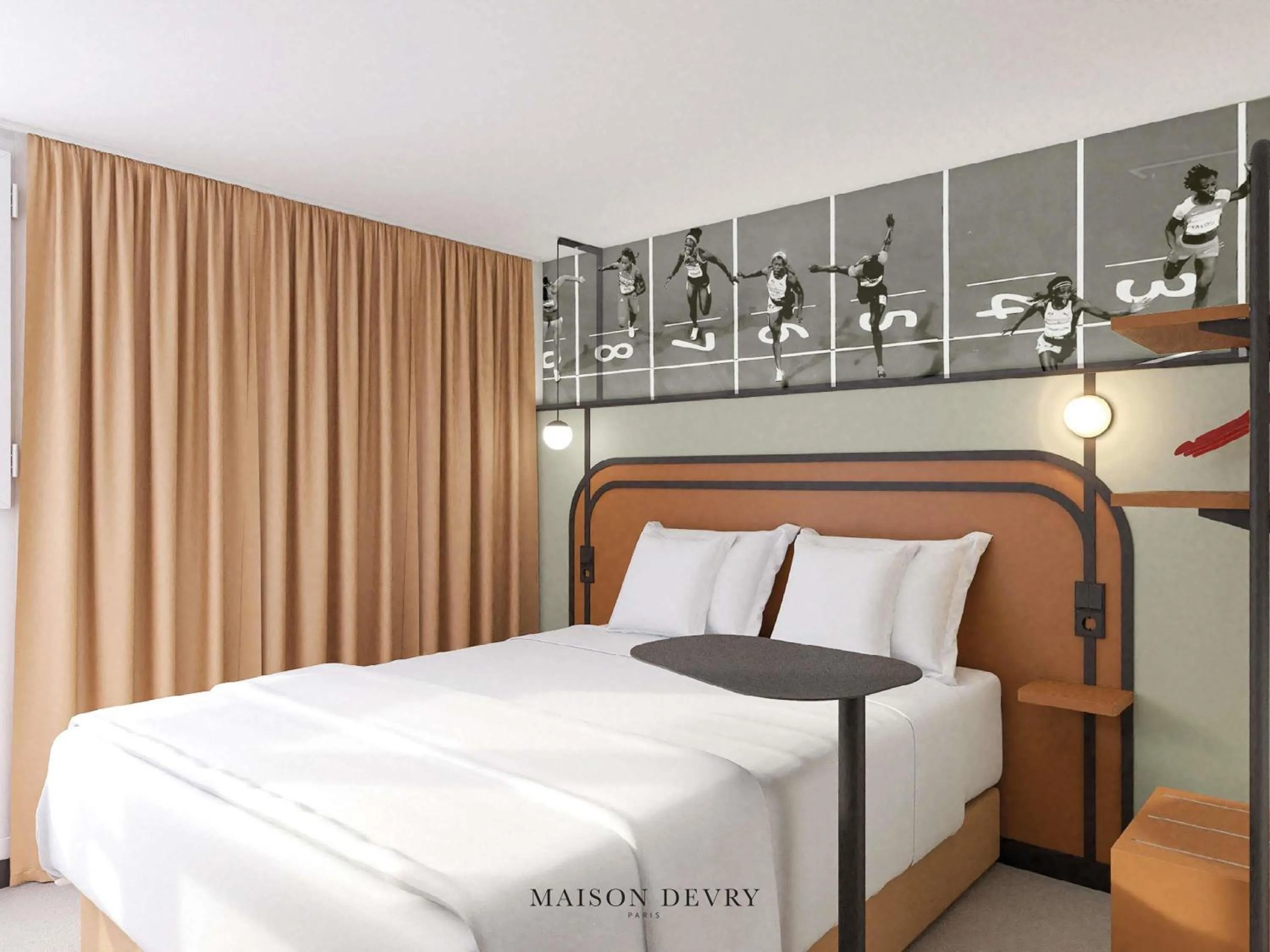 Bedroom, Bed in ibis Styles Colombes Paris Ouest (Ouverture Octobre 2025)