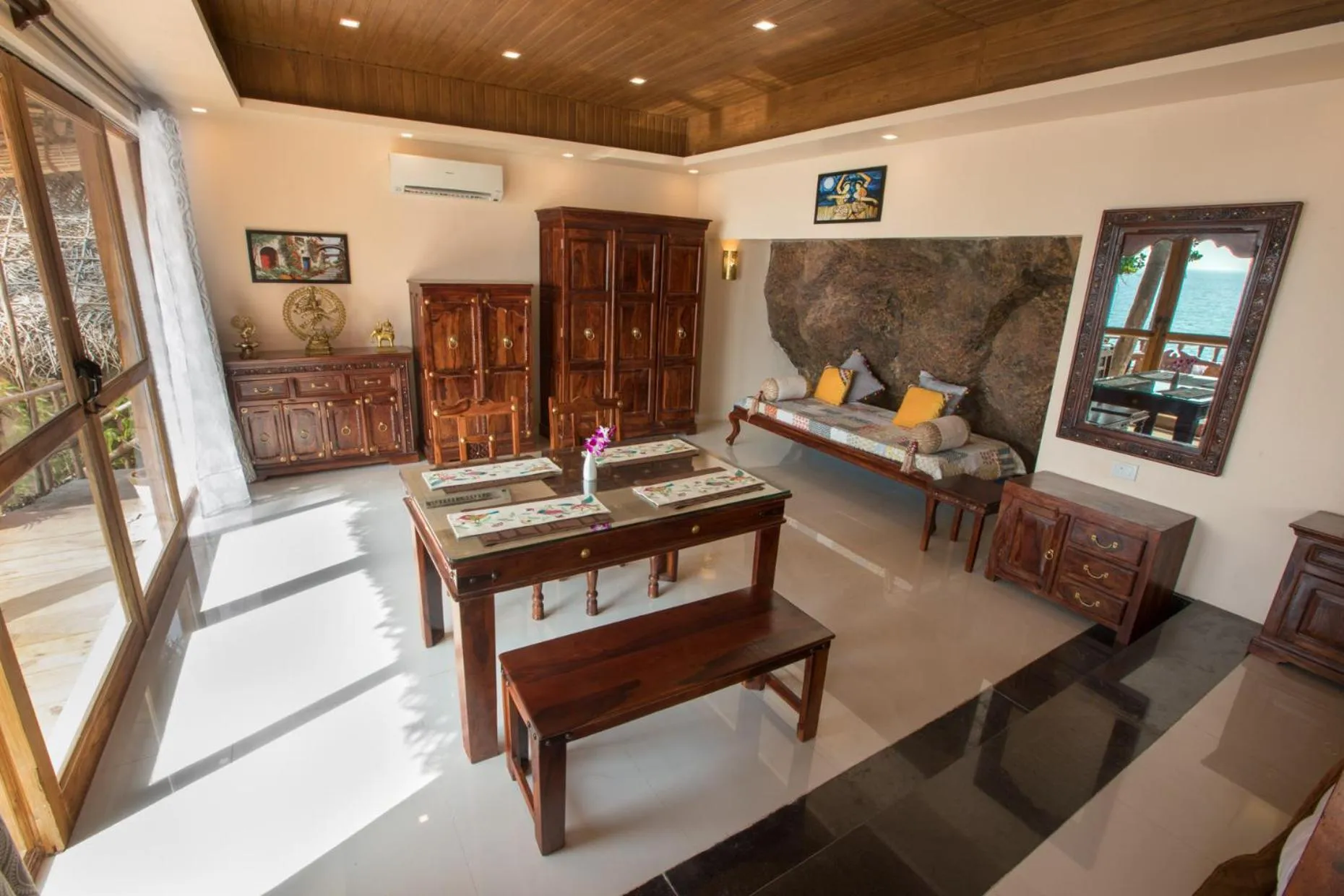 Dining area in The Cape Goa