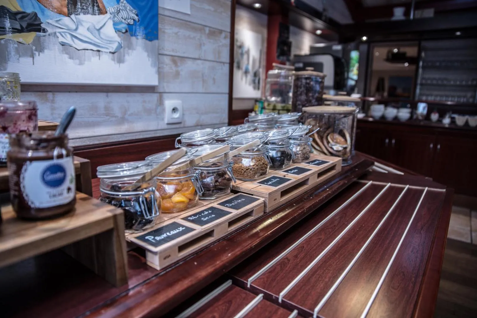 Buffet breakfast in Kyriad Saint-Malo Dinard