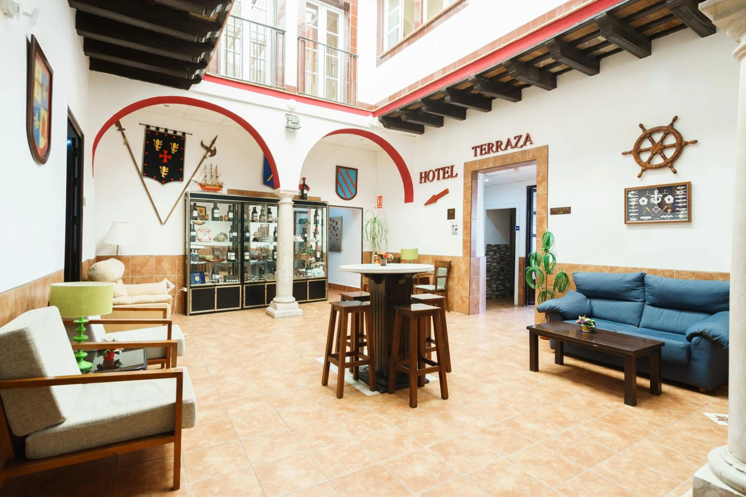 Patio in Hotel Carlos V Jerez by Vivere Stays