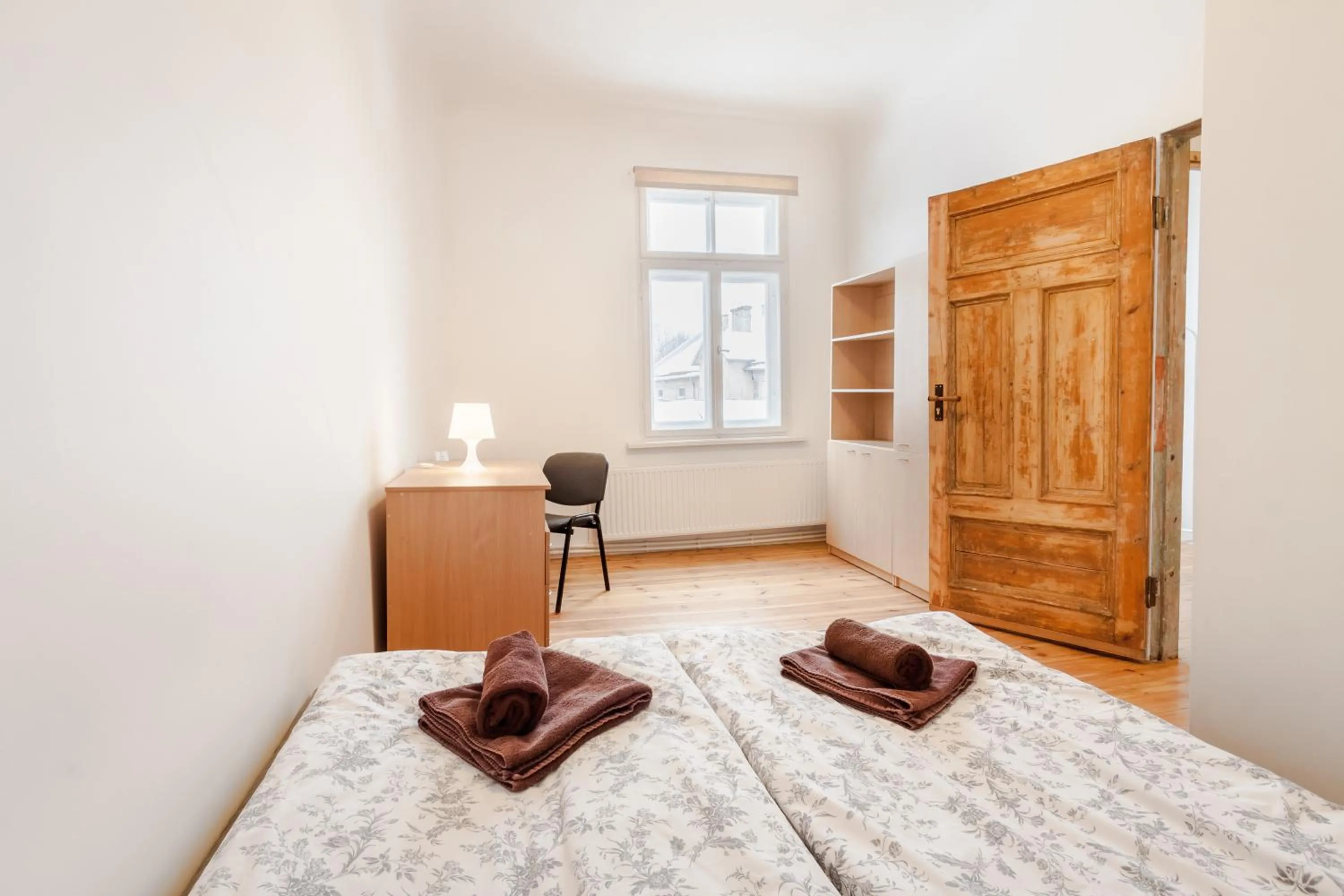 Seating area, Bed in Riga Academic Guest House