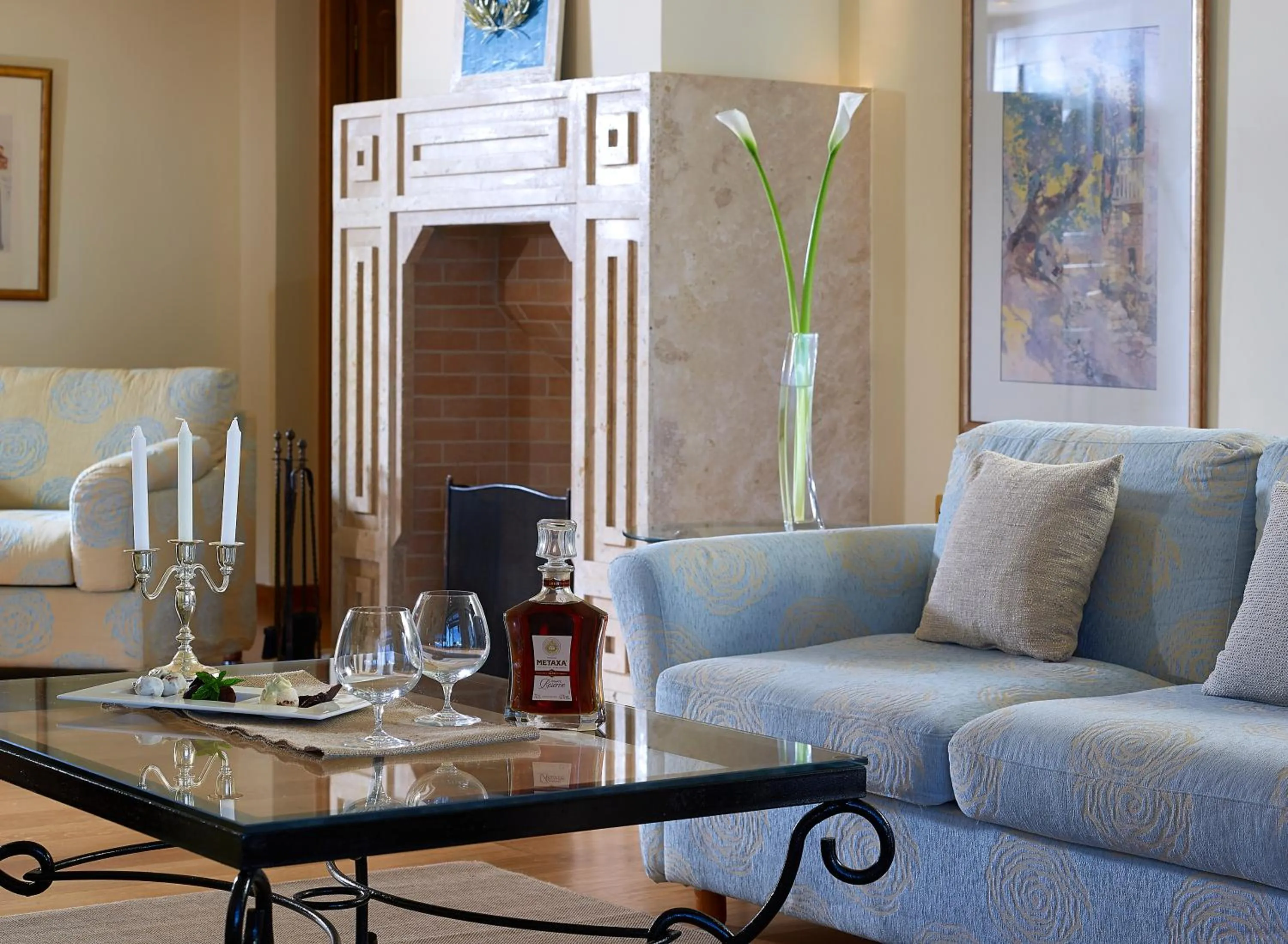 Living room in Knossos Royal Villas