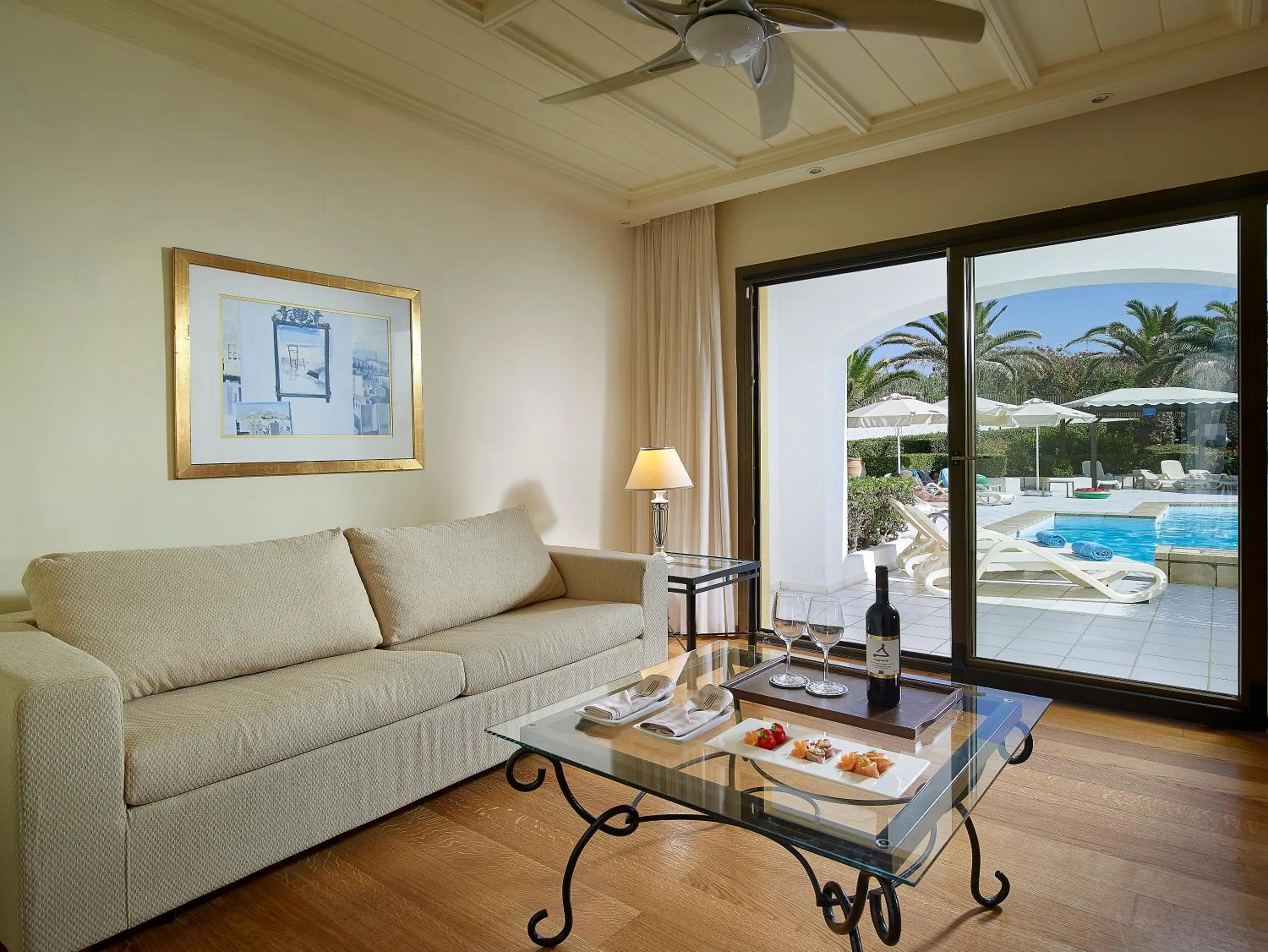 Living room in Knossos Royal Villas